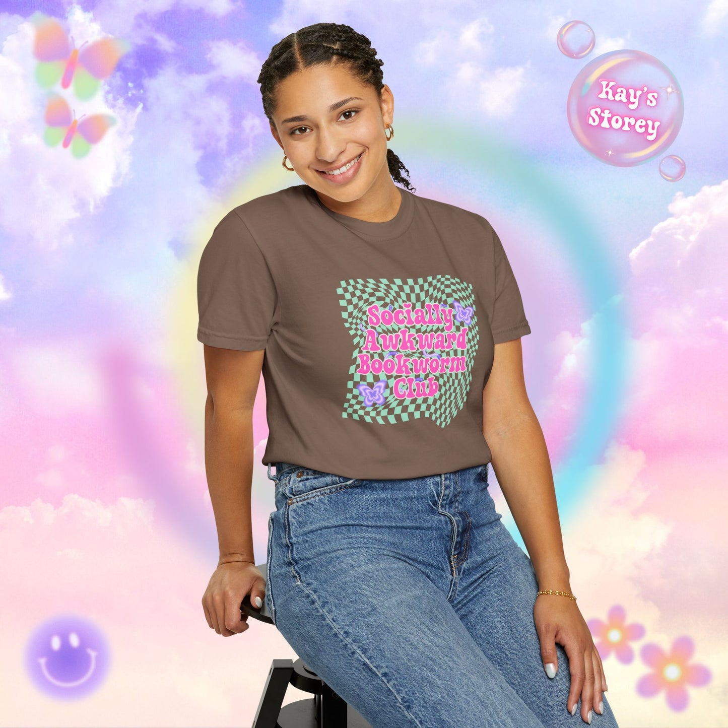 Socially Awkward Bookworm Club Comfort Colors T-Shirt