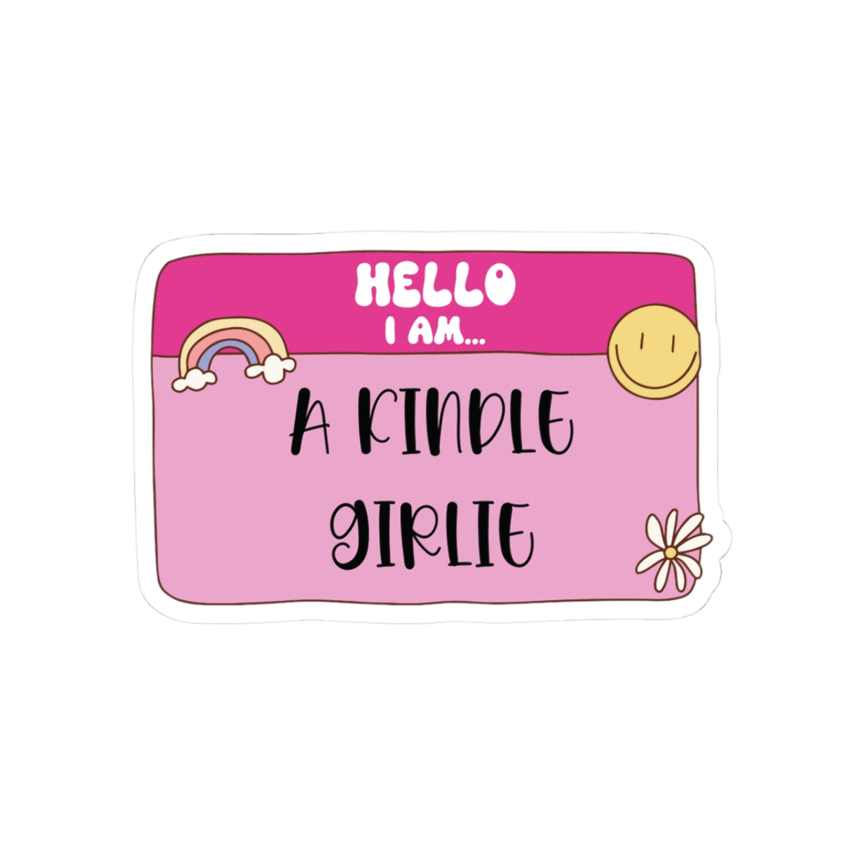 Kindle Girlie Sticker