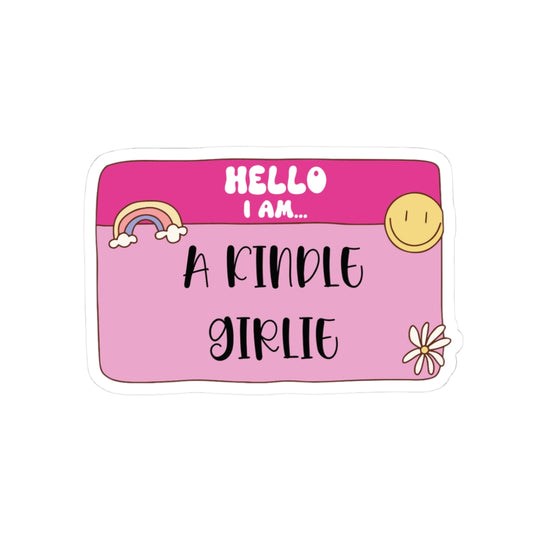 Kindle Girlie Sticker