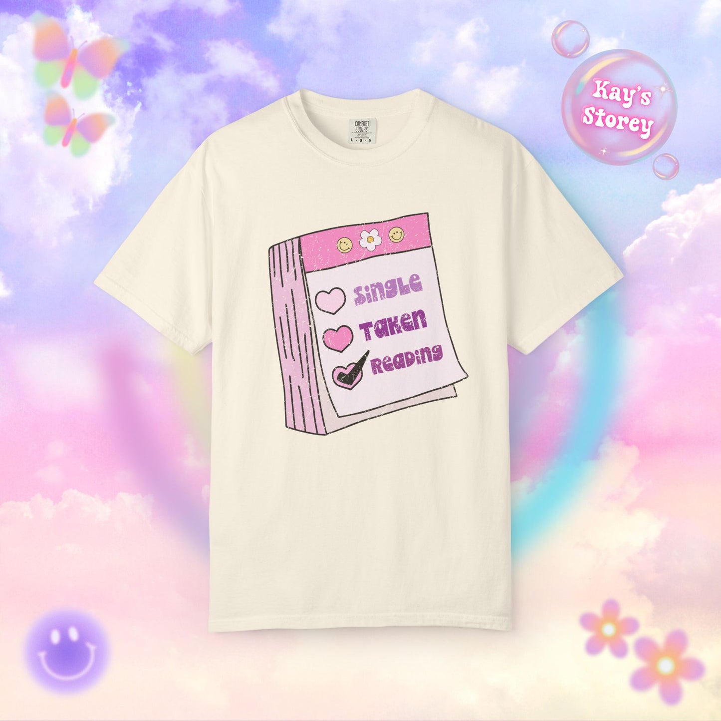 Single, Taken, Reading Comfort Colors T-Shirt