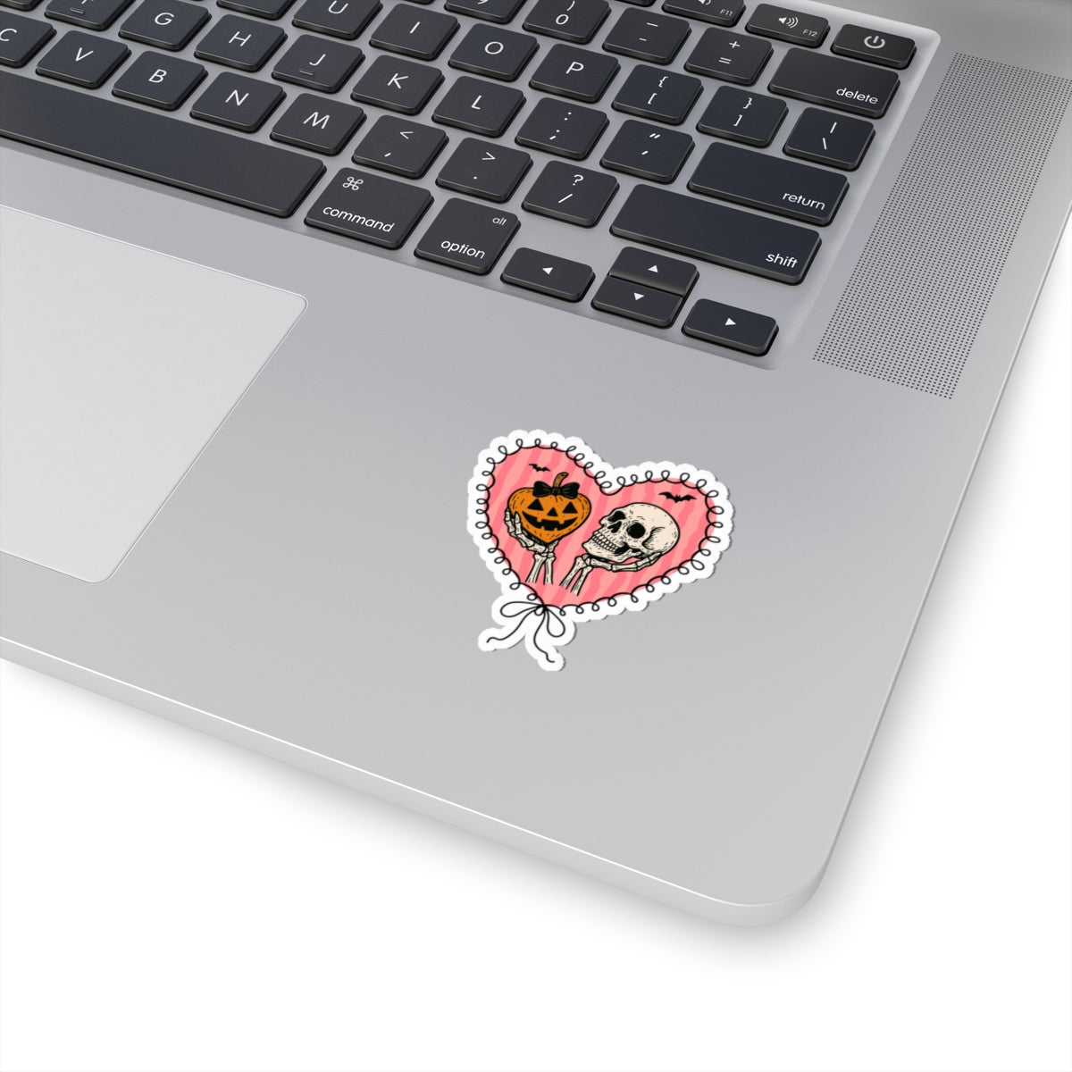 Halloween Love Sticker - Kiss-Cut Stickers, Halloween Sticker, Cute Skeleton Design, Spooky Sticker, Decorative Sticker for Journals