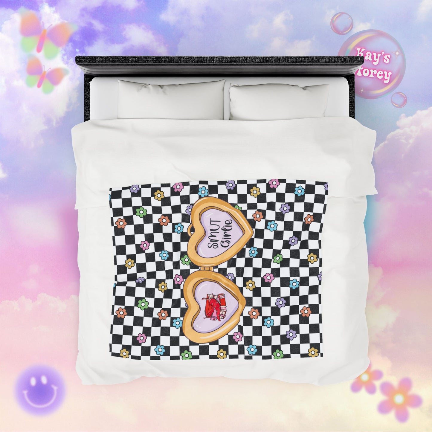 Smut Girlie Velveteen Plush Blanket