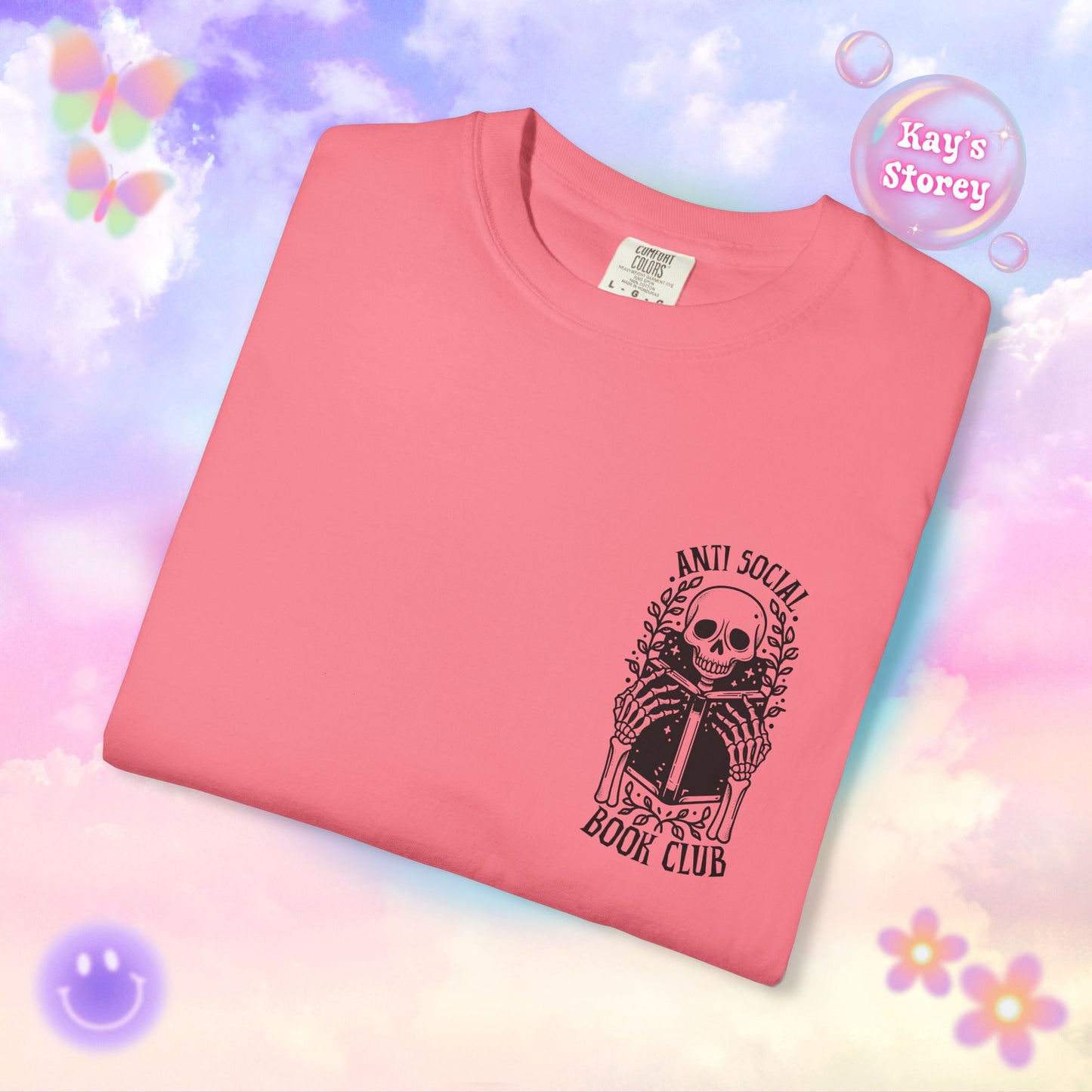 Skeleton Anti Social Comfort Colors T-Shirt