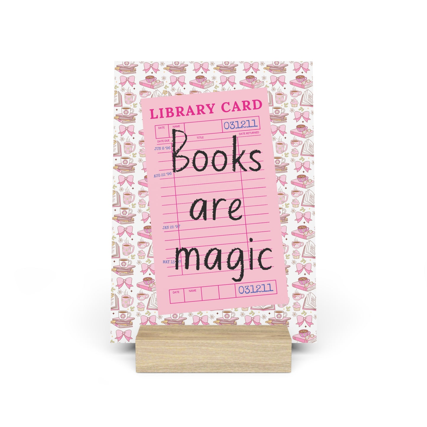 Books Are Magic Bookshelf Decor with Stand