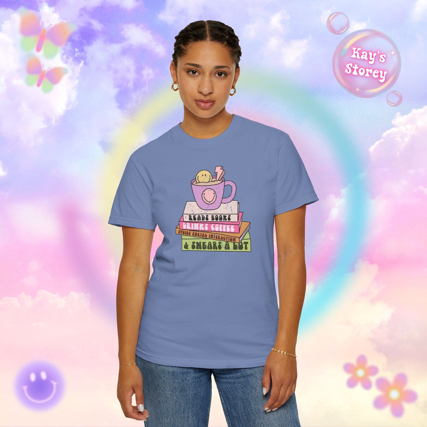 Reads Books... Comfort Colors T-Shirt