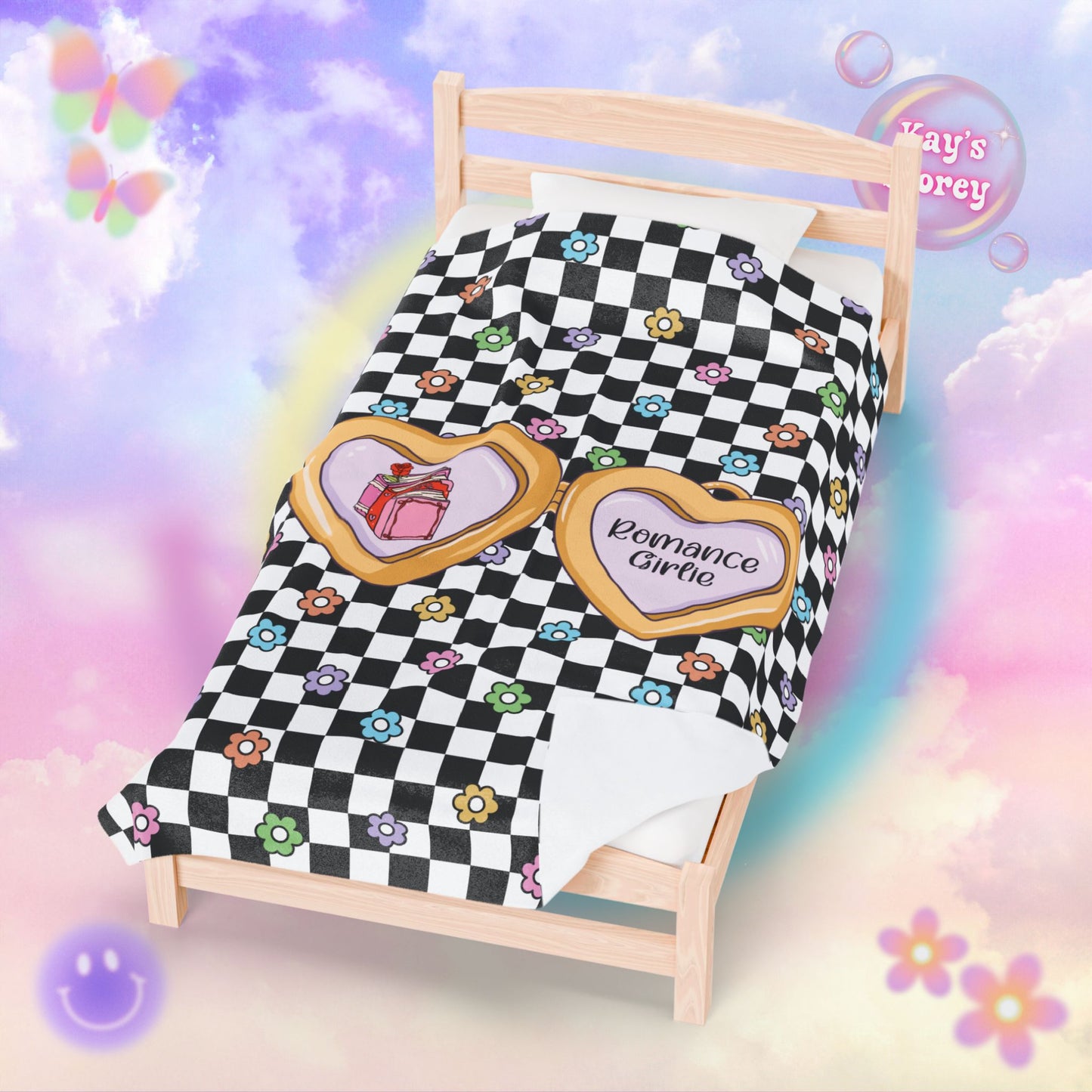 Romance Girlie Velveteen Plush Blanket
