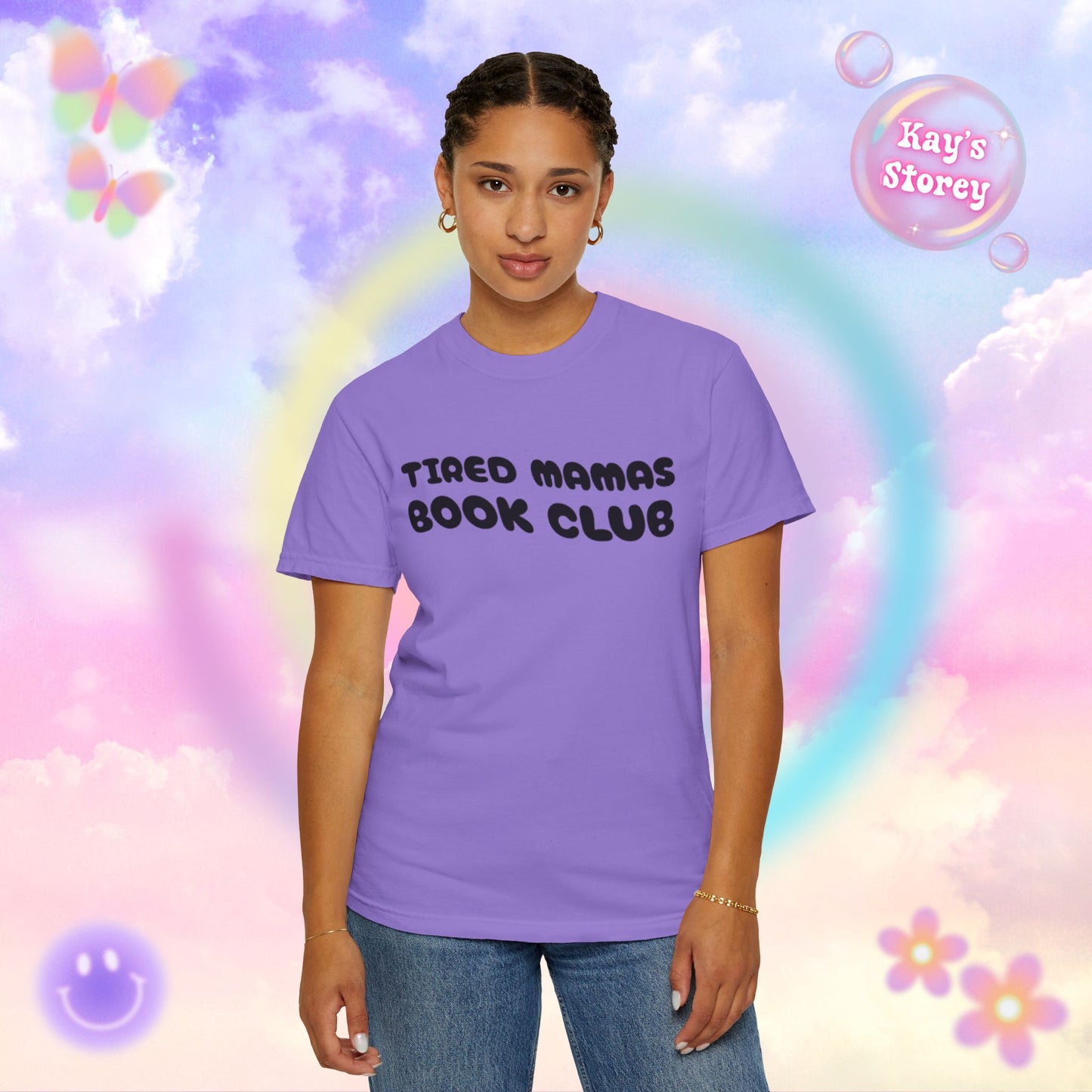 Tired Mamas Book Club Comfort Colors T-Shirt