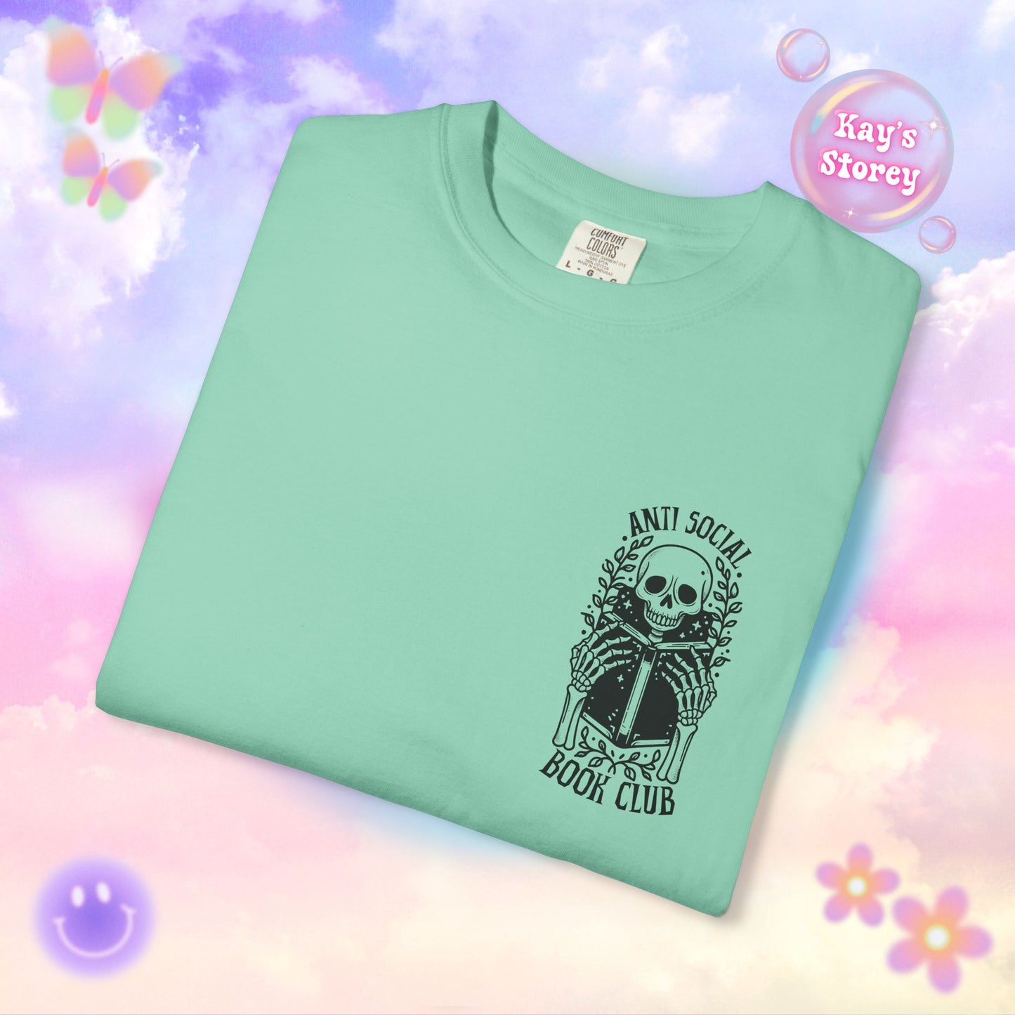 Skeleton Anti Social Comfort Colors T-Shirt