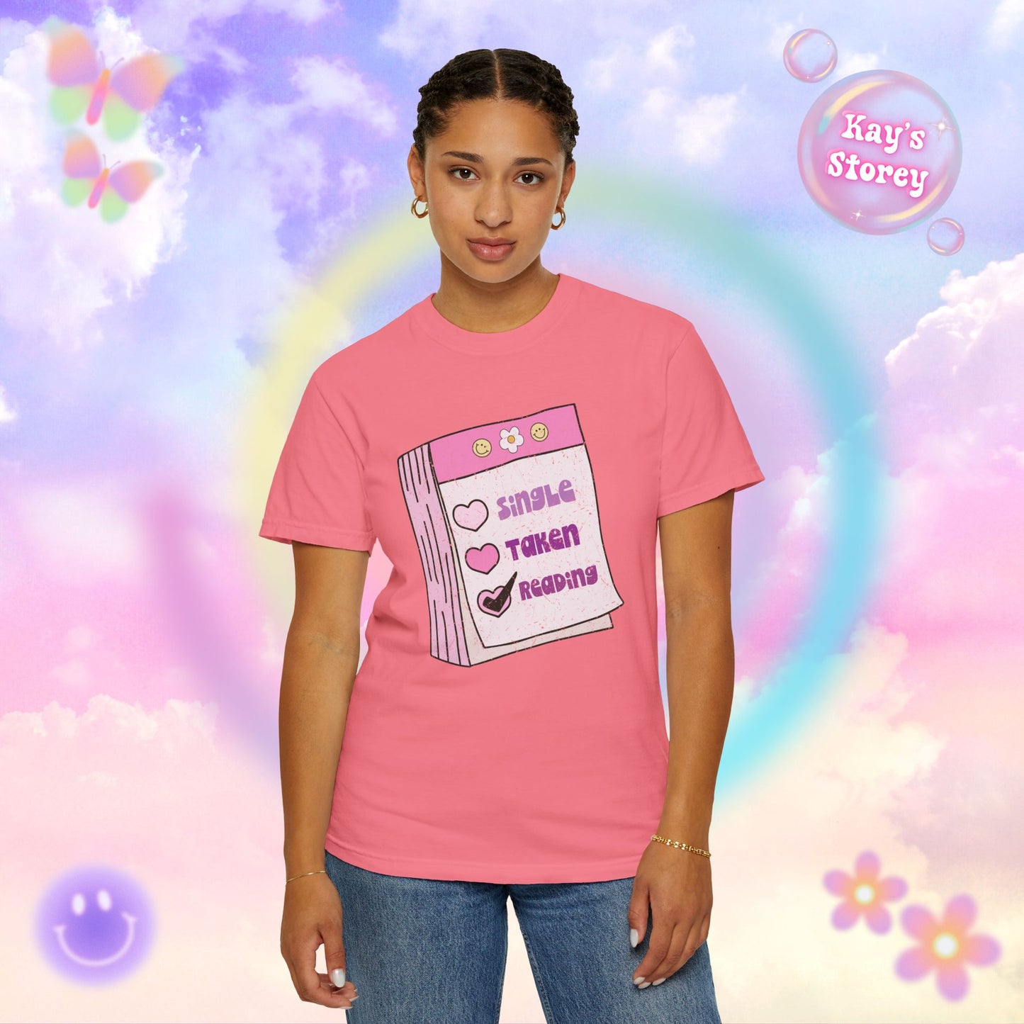 Single, Taken, Reading Comfort Colors T-Shirt