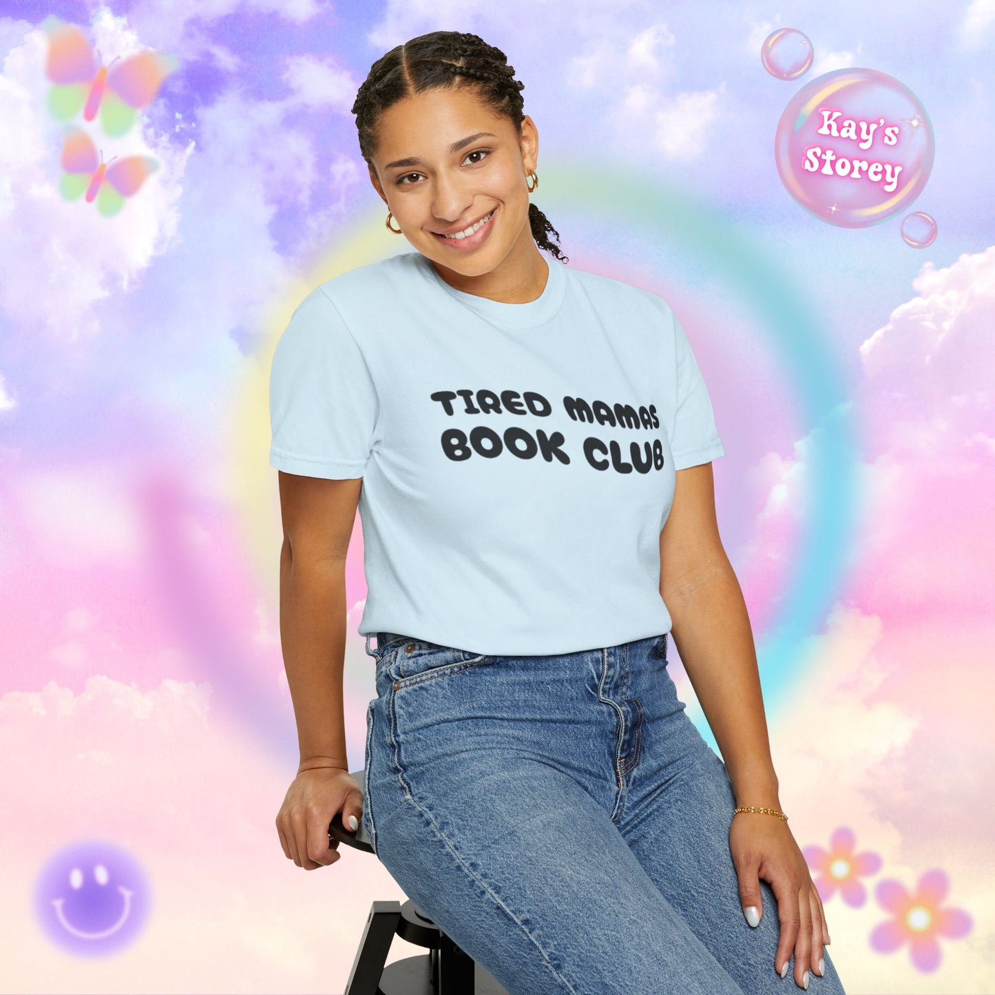 Tired Mamas Book Club Comfort Colors T-Shirt