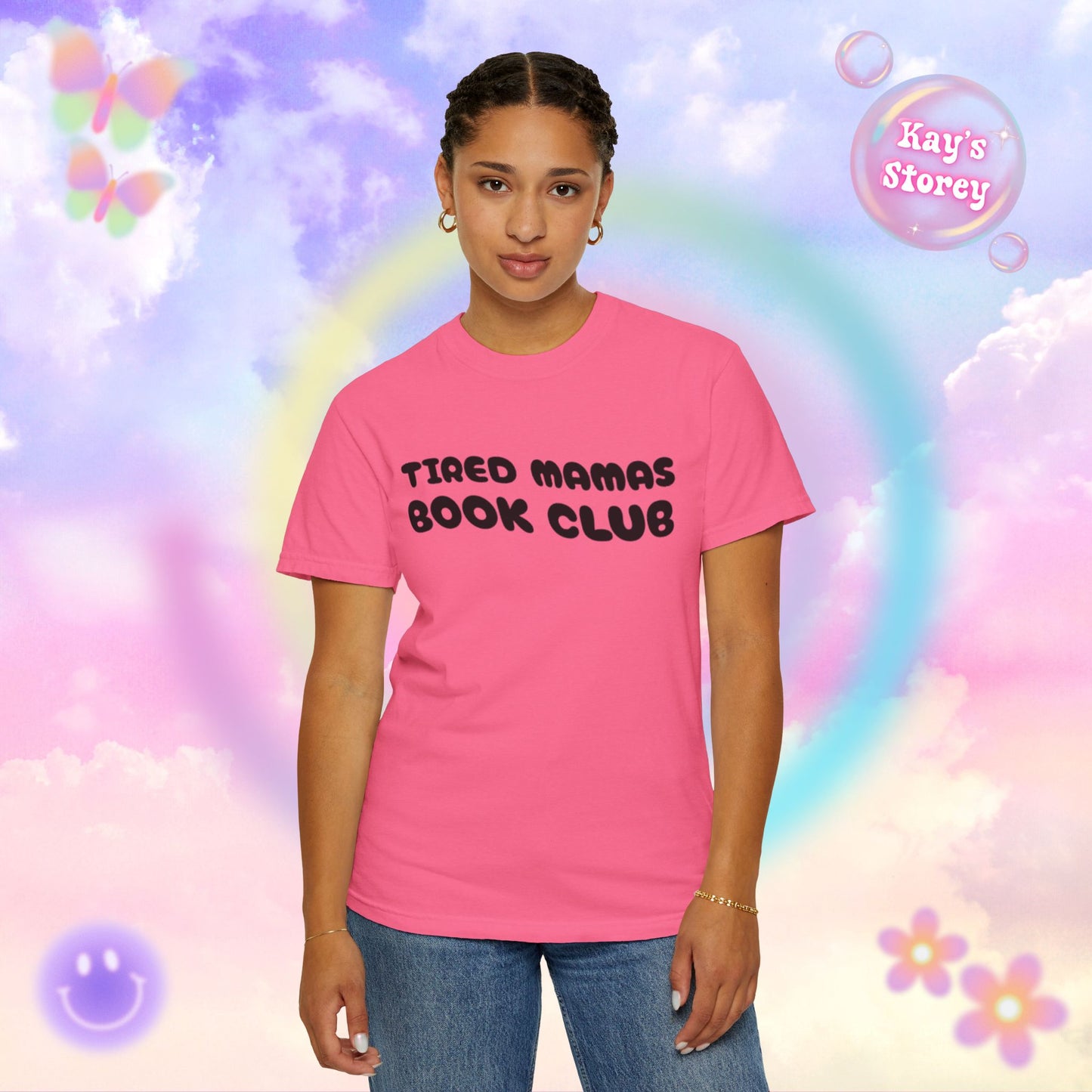 Tired Mamas Book Club Comfort Colors T-Shirt