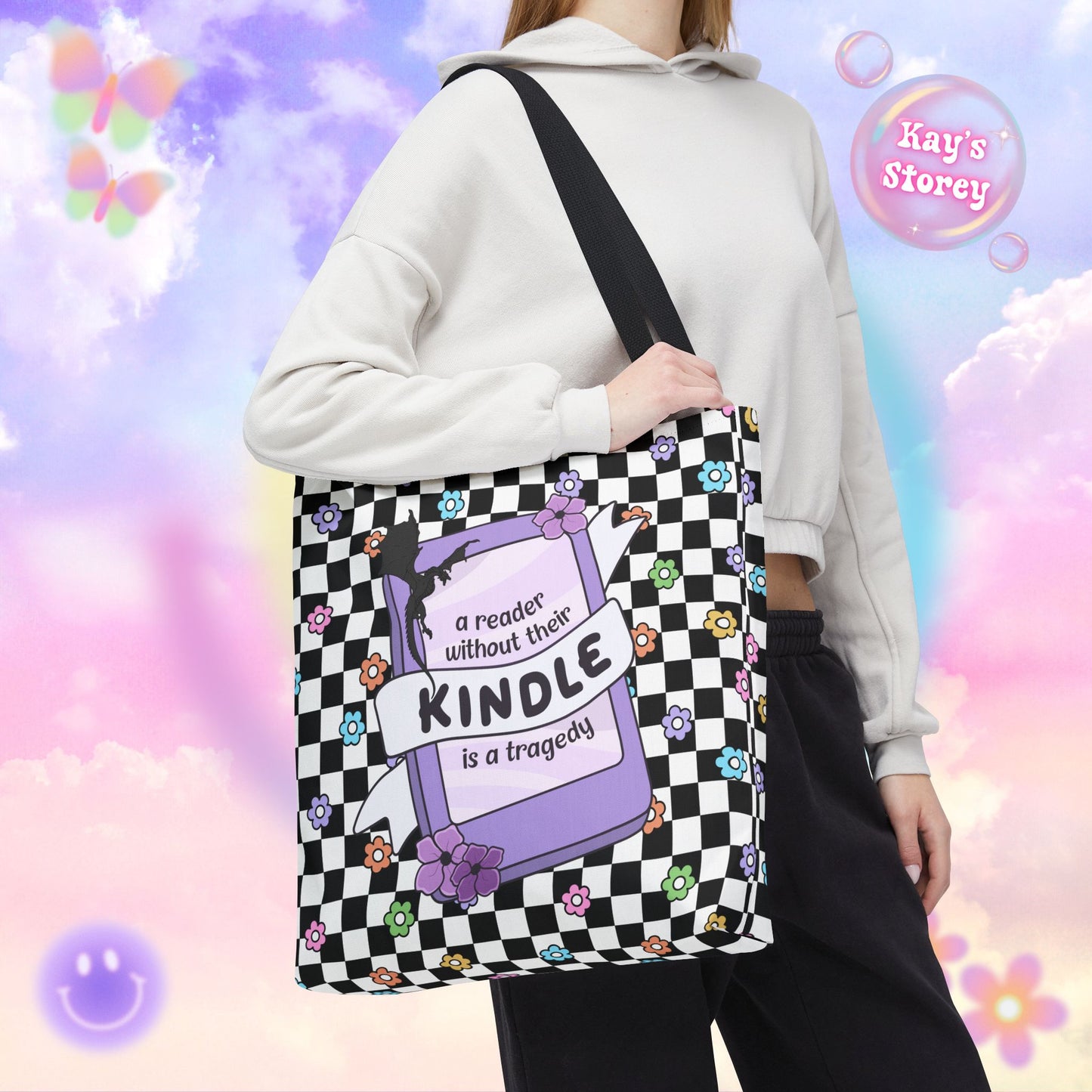 Reader Without Their Kindle Tote Bag