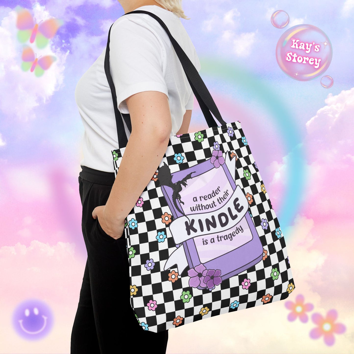 Reader Without Their Kindle Tote Bag