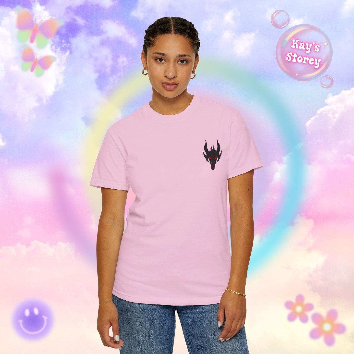 Book Dragon Red Comfort Colors T-Shirt
