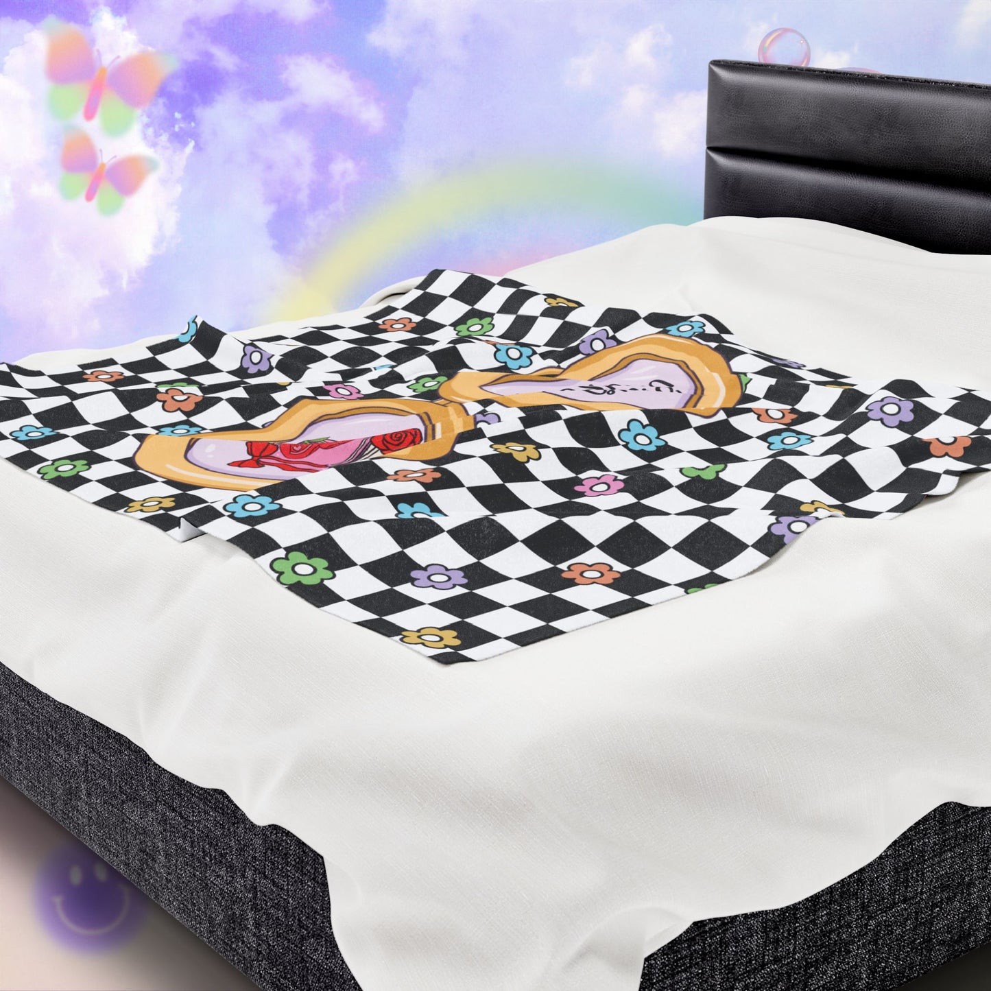 Western Girlie Velveteen Plush Blanket