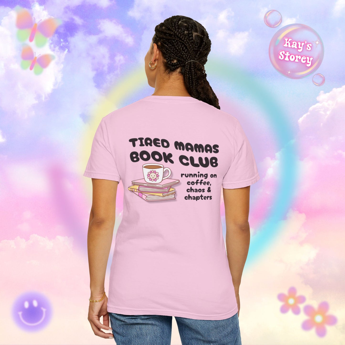 Tired Mamas Book Club Comfort Colors T-Shirt