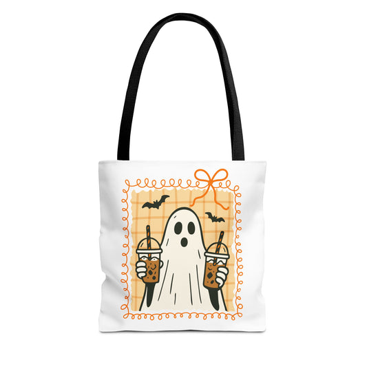 Spooky Season Ghostly Coffee Tote Bag