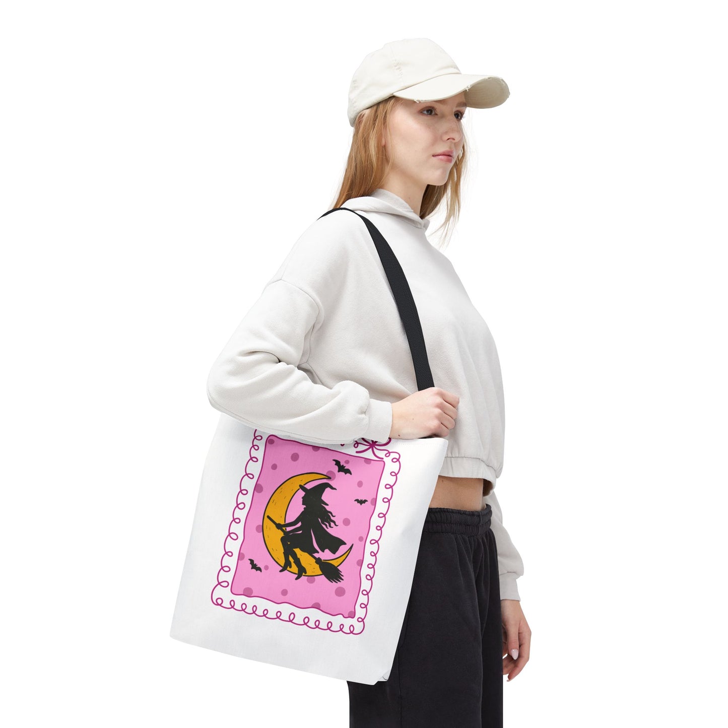 Spooky Season Witch Book Tote Bag