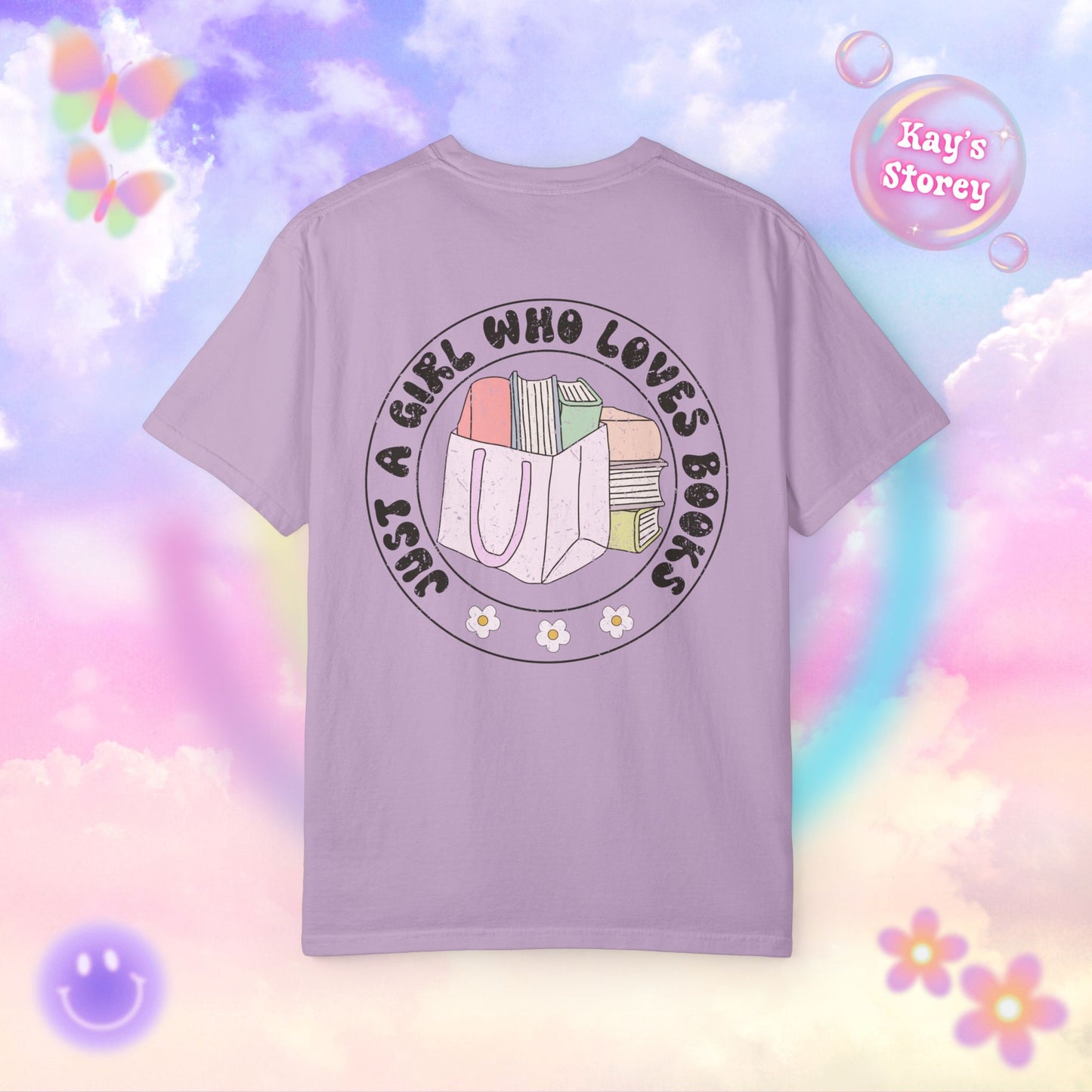 Just A Girl Who Loves Books Comfort Colors T-Shirt