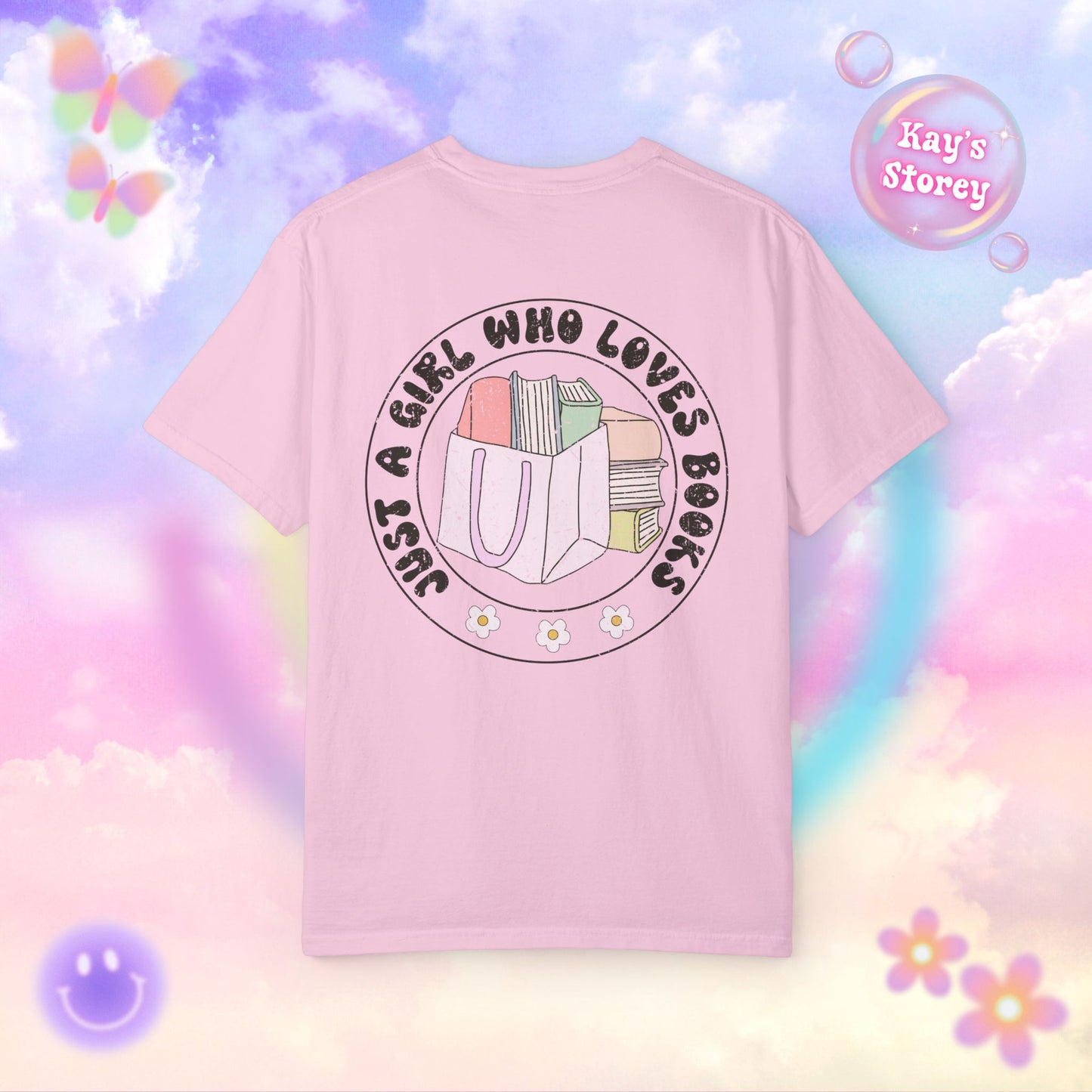 Just A Girl Who Loves Books Comfort Colors T-Shirt