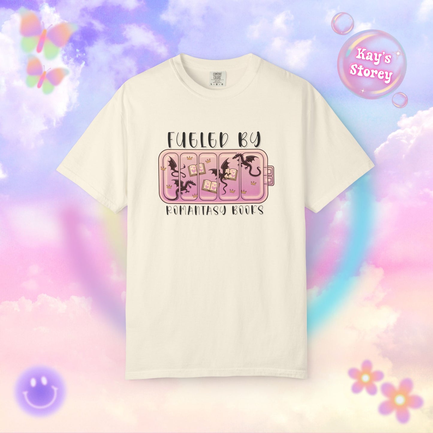 Fueled by Romantasy Books Comfort Colors T-Shirt