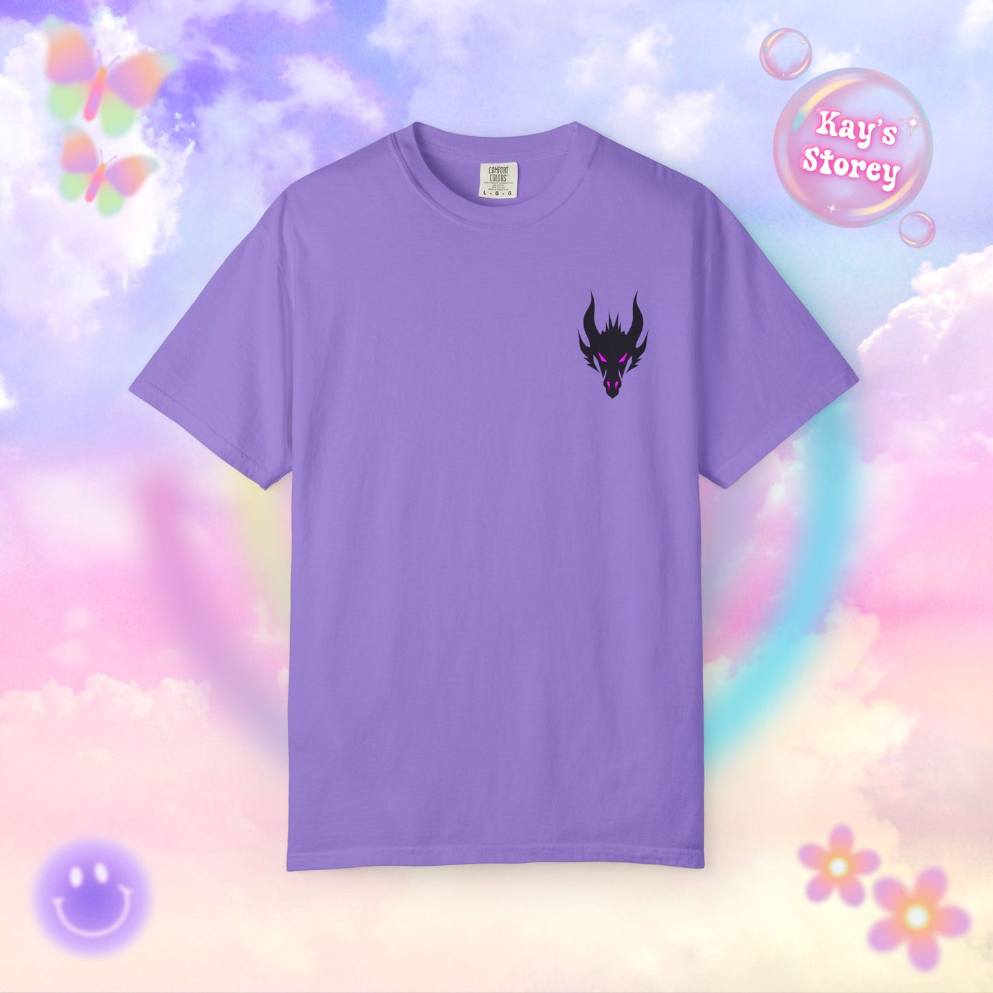 Book Dragon Pink Comfort Colors T-Shirt