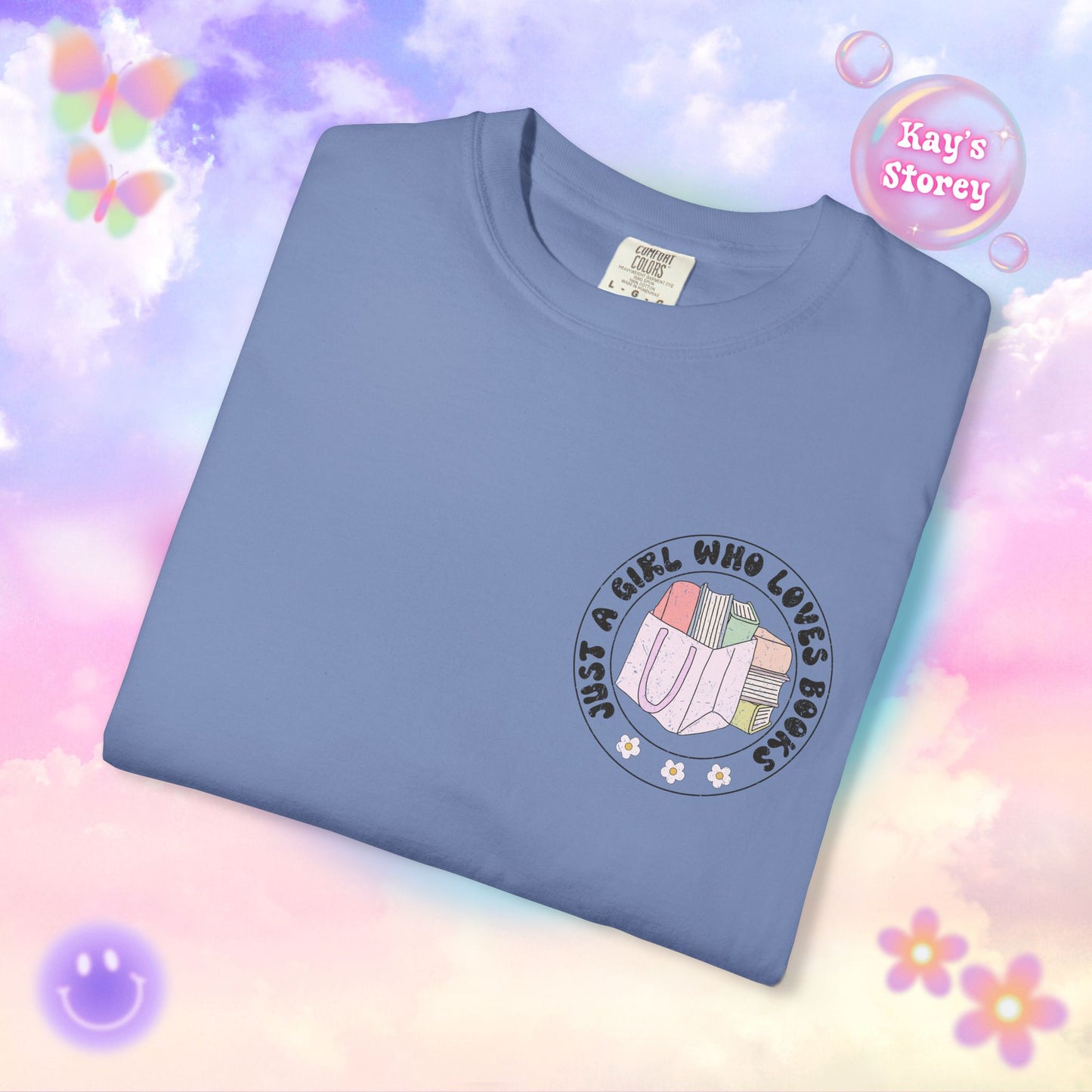 Just A Girl Who Loves Books Comfort Colors T-Shirt
