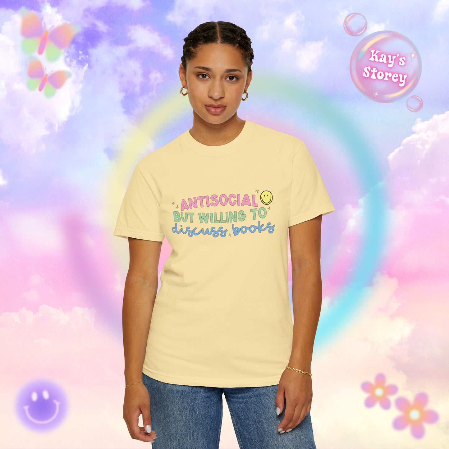Willing to Discuss Books Comfort Colors T-Shirt