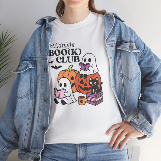 Halloween Midnight Boo(k) Club Tee - Bookish Gift