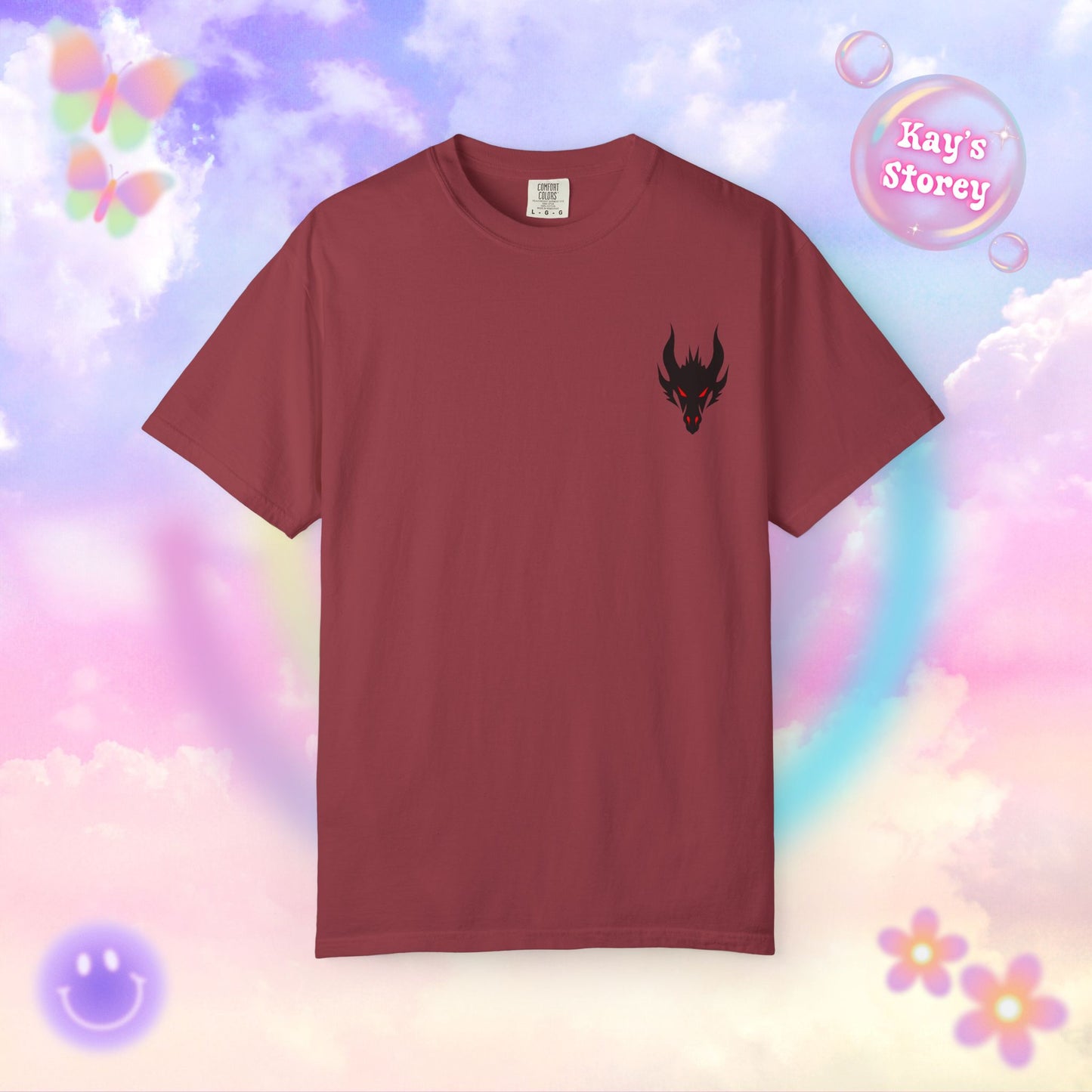 Book Dragon Red Comfort Colors T-Shirt