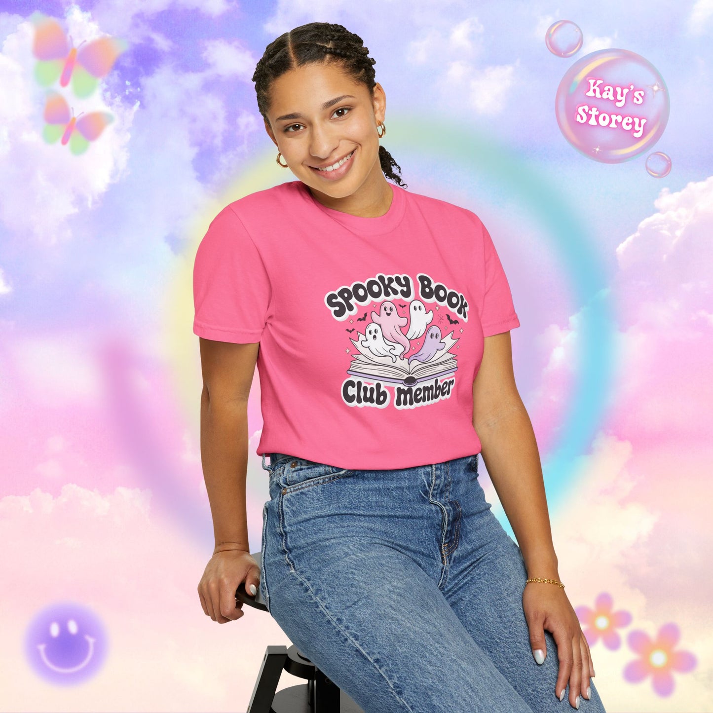 Spooky Book Club Member Comfort Colors T-Shirt