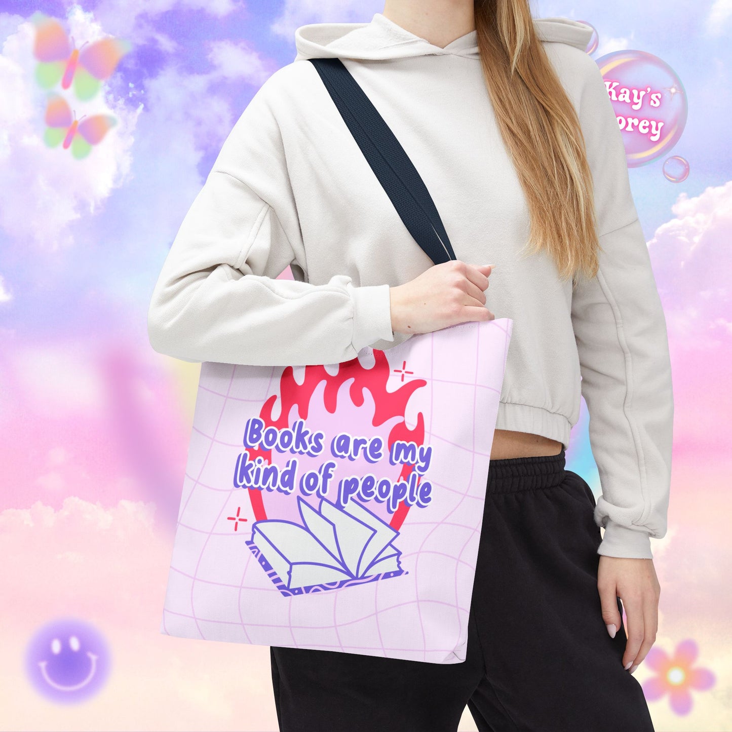 Books are my Kind of People Tote Bag