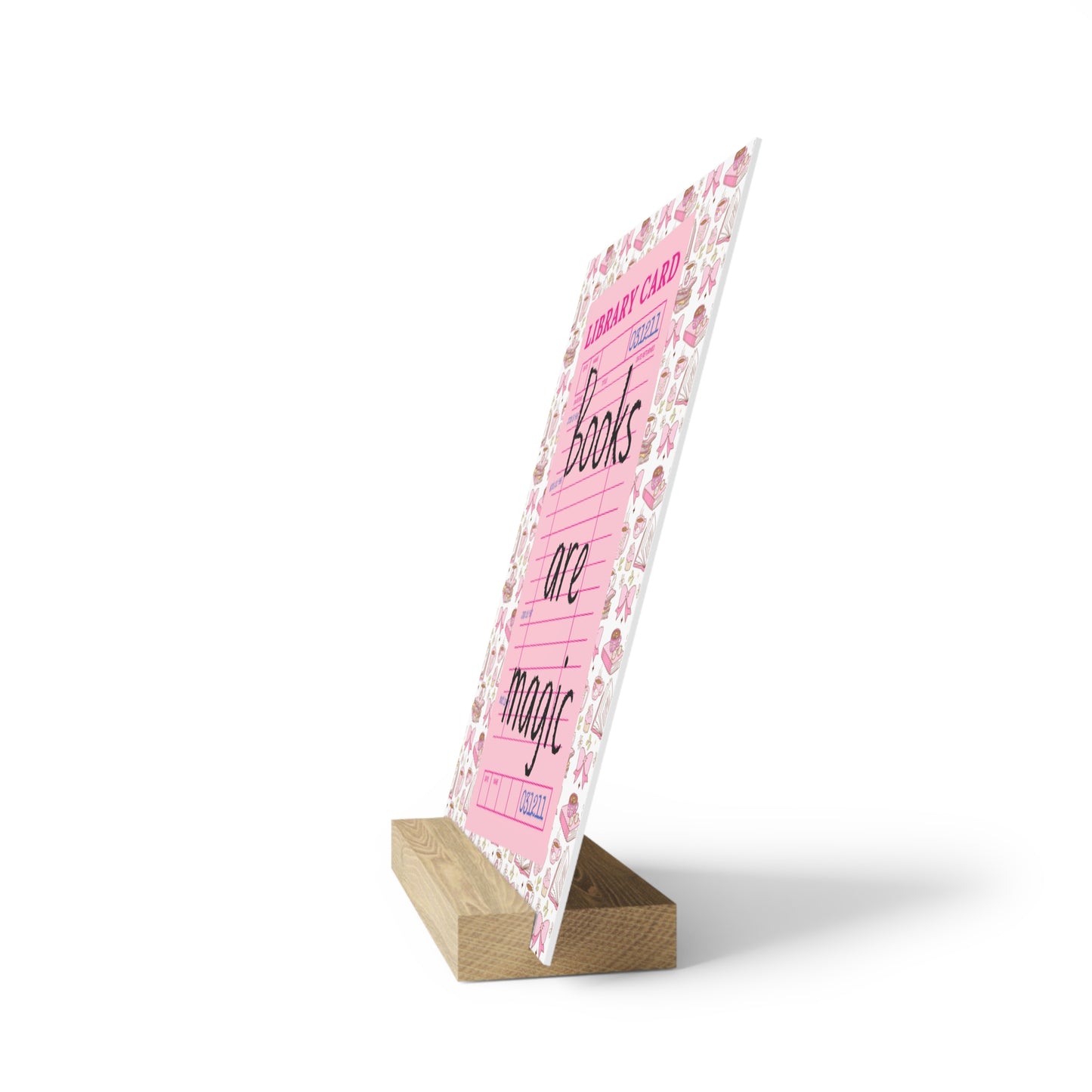 Books Are Magic Bookshelf Decor with Stand