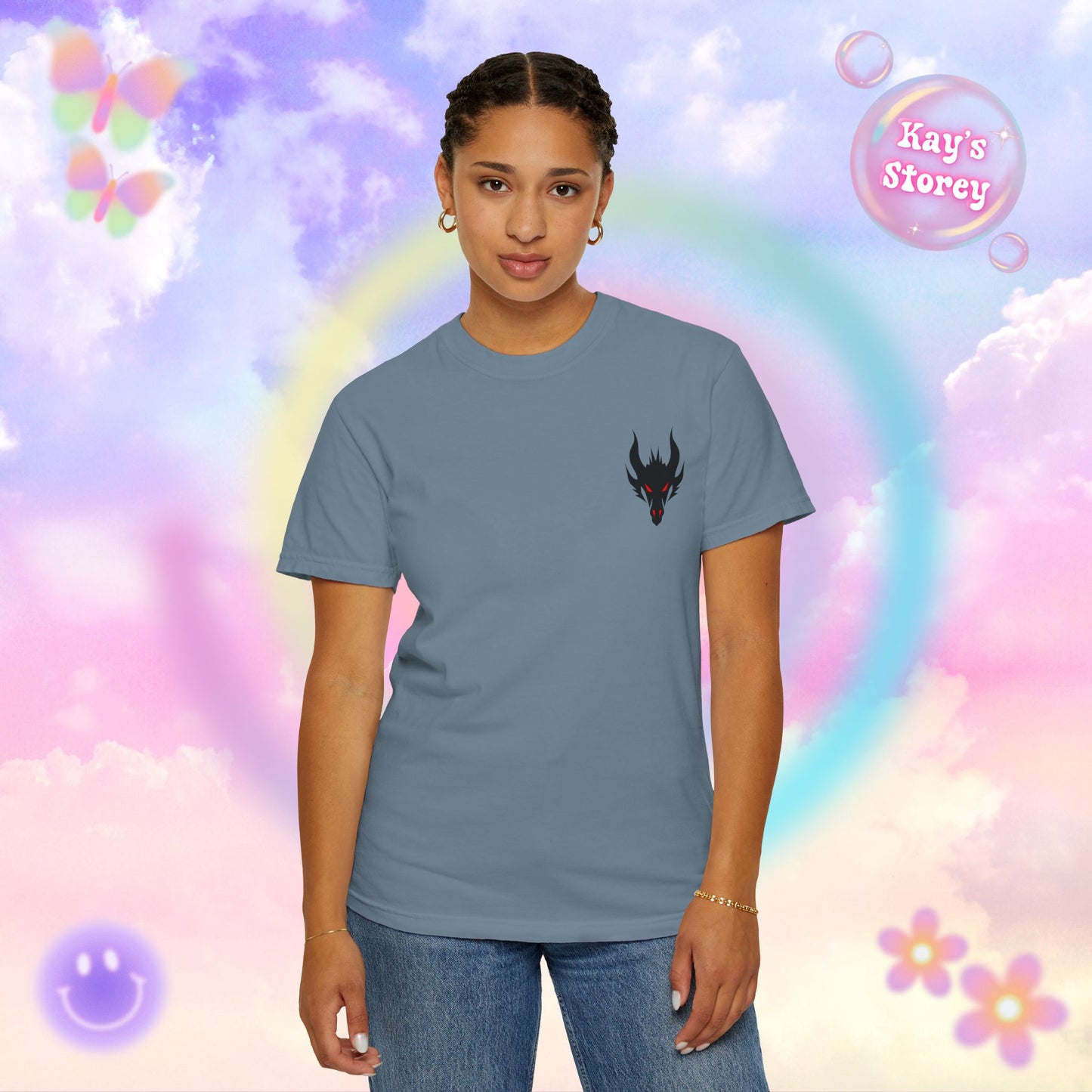 Book Dragon Red Comfort Colors T-Shirt