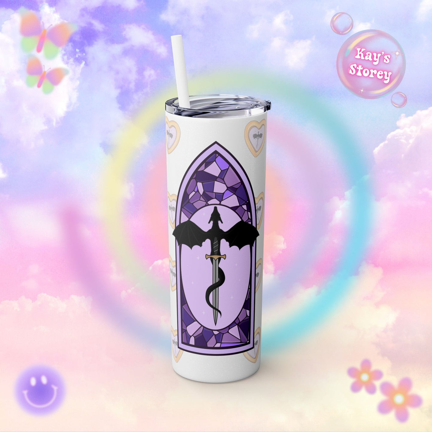 Fourth Wing Fantasy Tumbler, Romantasy Book Girl, Fourth Wing Fan Cup, Violent Little Thing Tumbler with Straw, 20oz