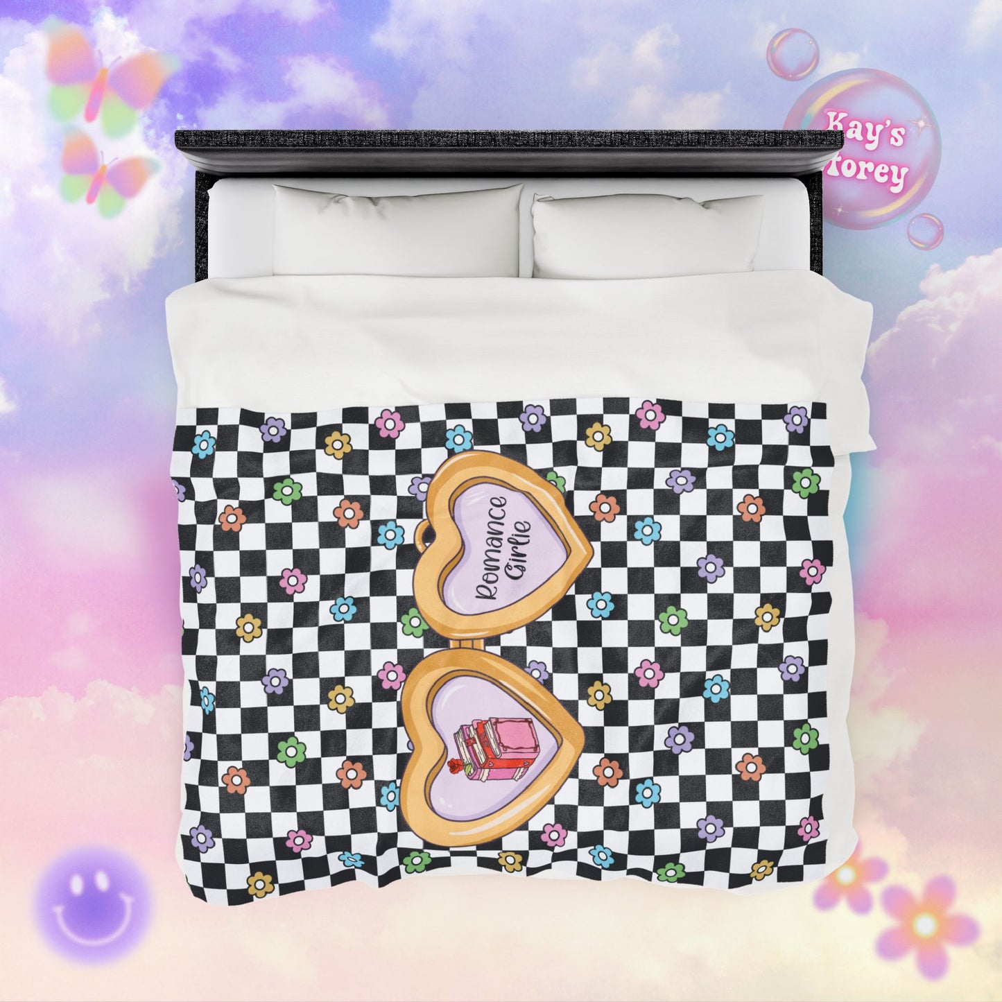 Romance Girlie Velveteen Plush Blanket