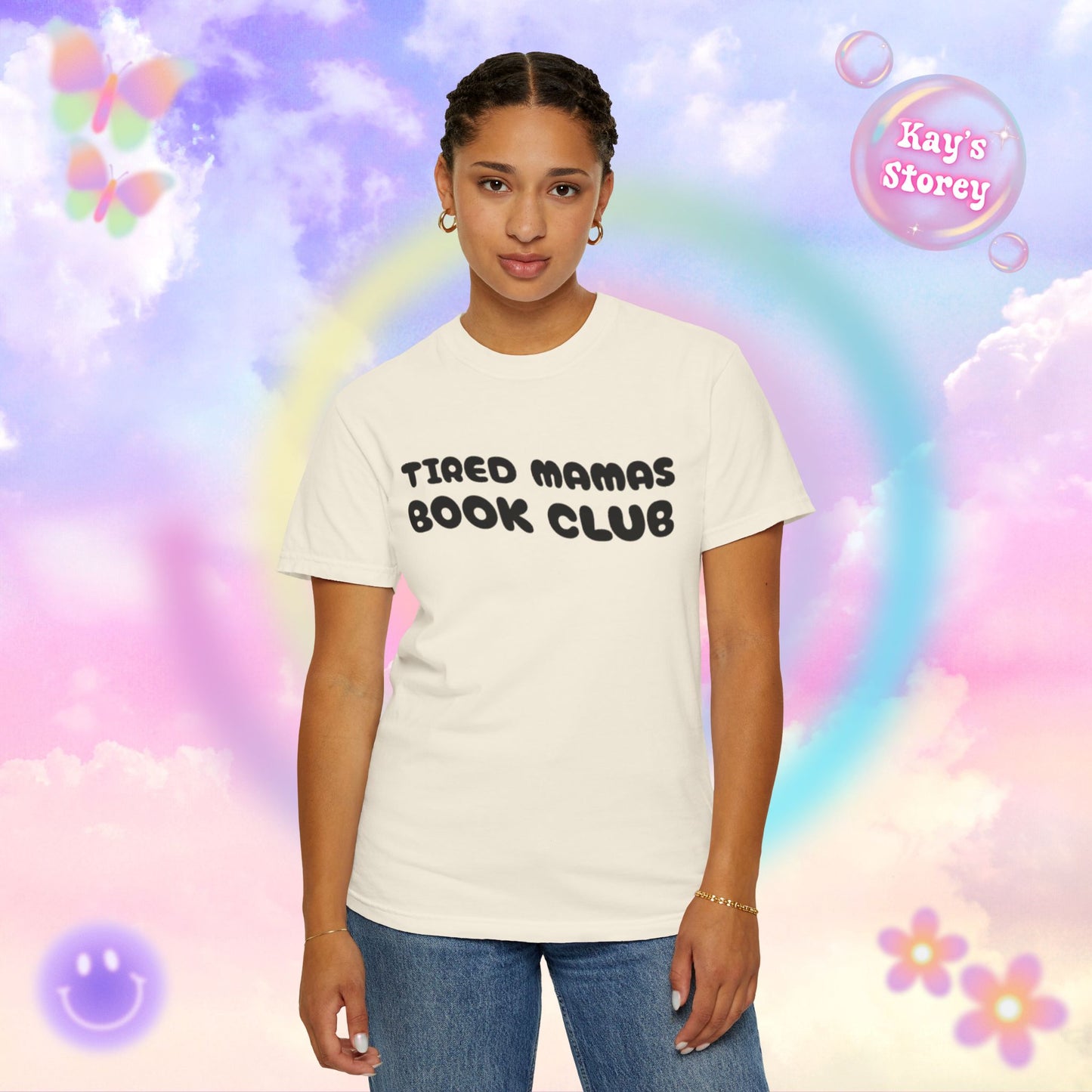 Tired Mamas Book Club Comfort Colors T-Shirt