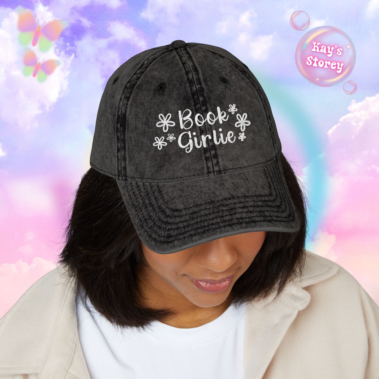 Bookish Girlie Vintage Cap