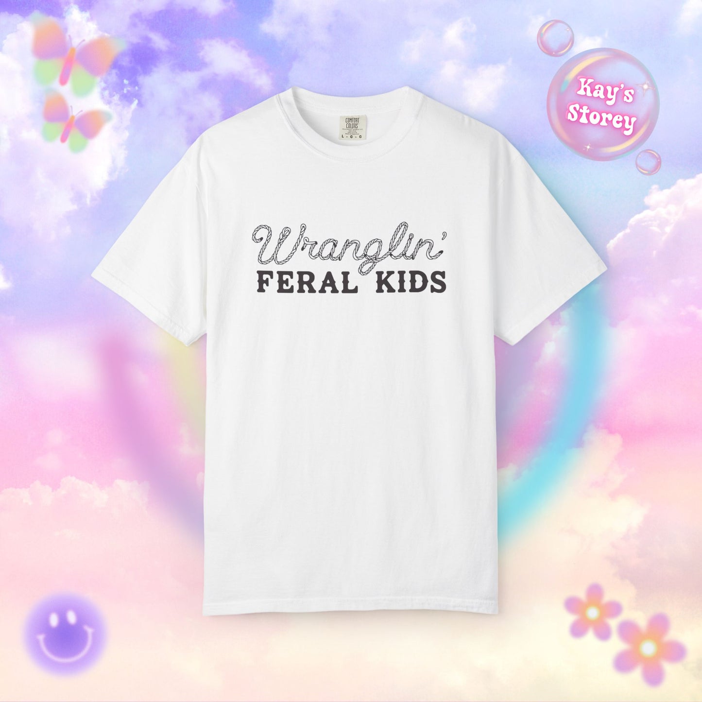 Wranglin' Feral Kids Comfort Colors T-Shirt
