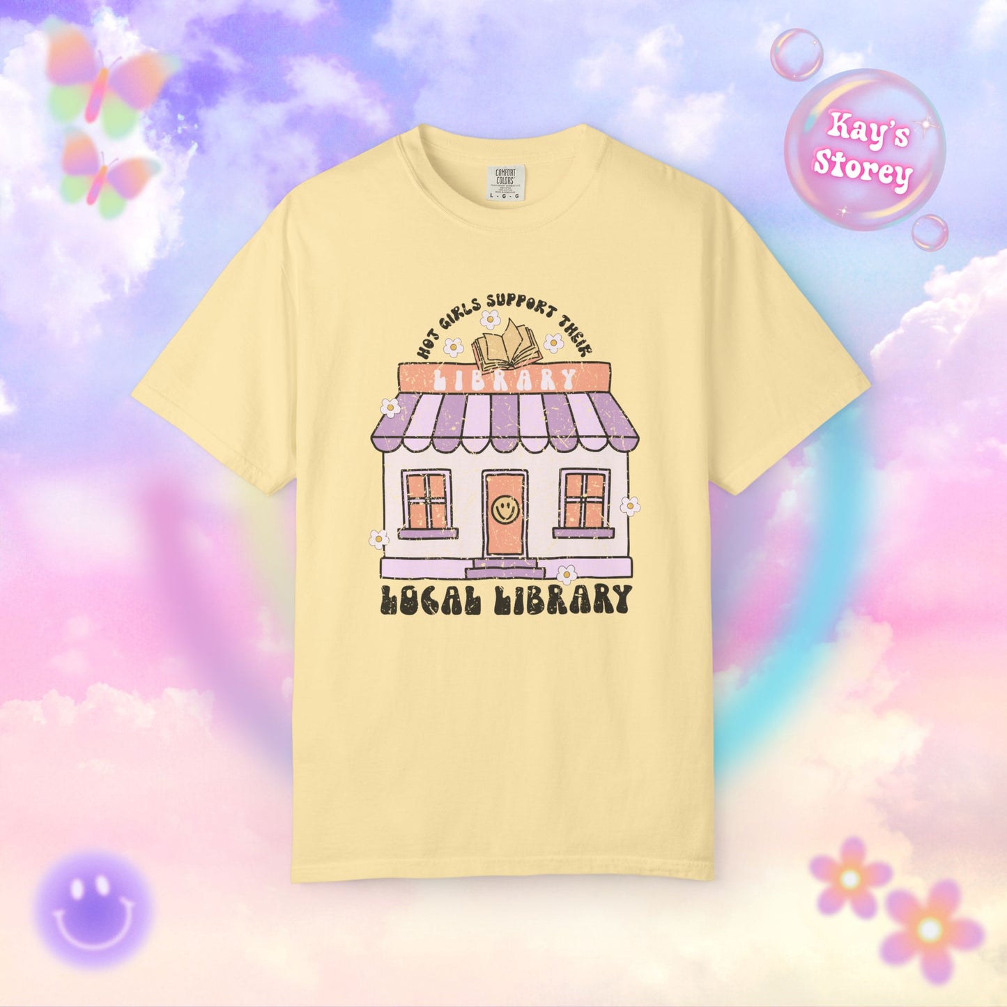 Hot Girls Support Their Local Library Comfort Colors T-Shirt