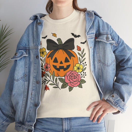 Cute Pumpkin Halloween Tee - Bookish Gift