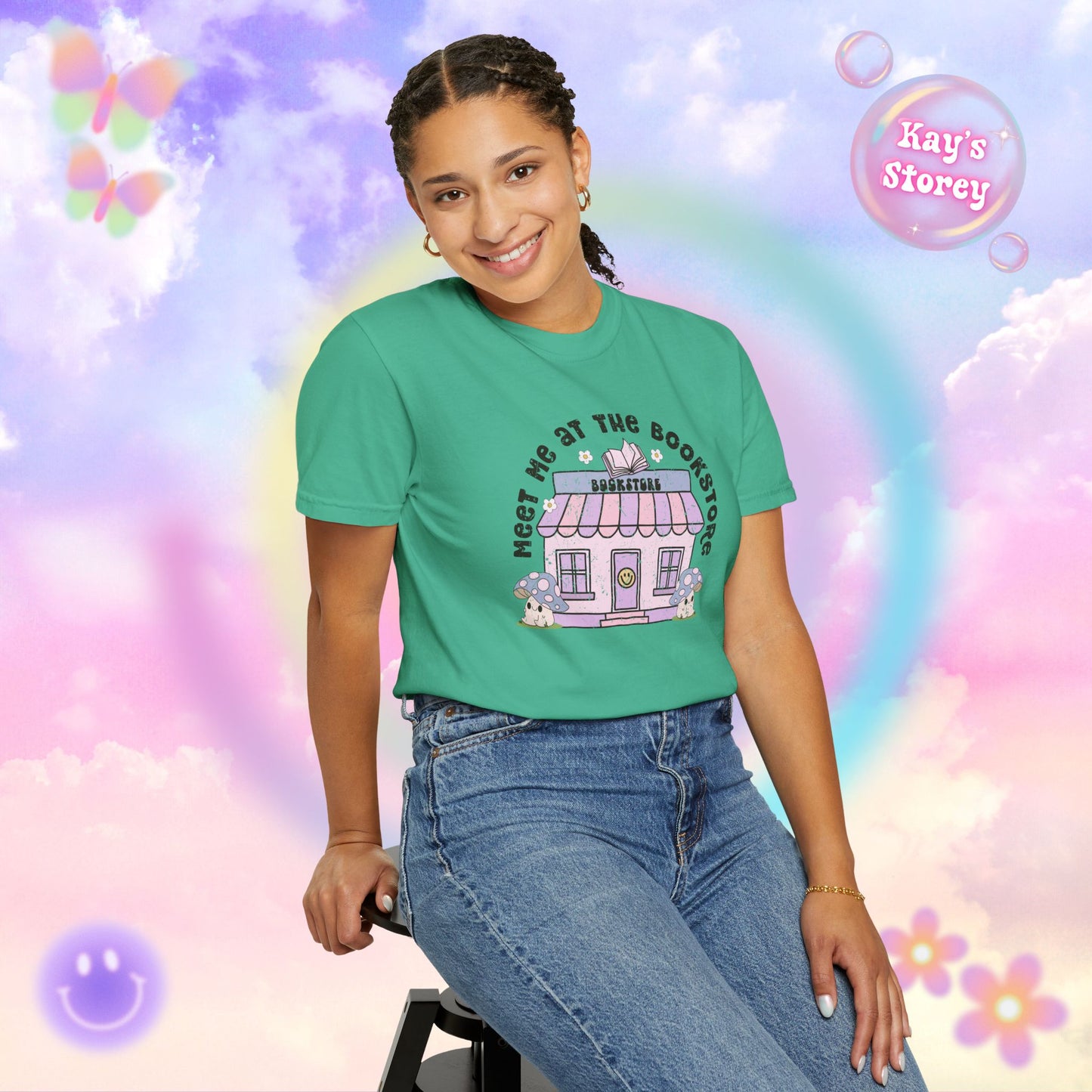 Meet Me At The Bookstore Comfort Colors T-Shirt