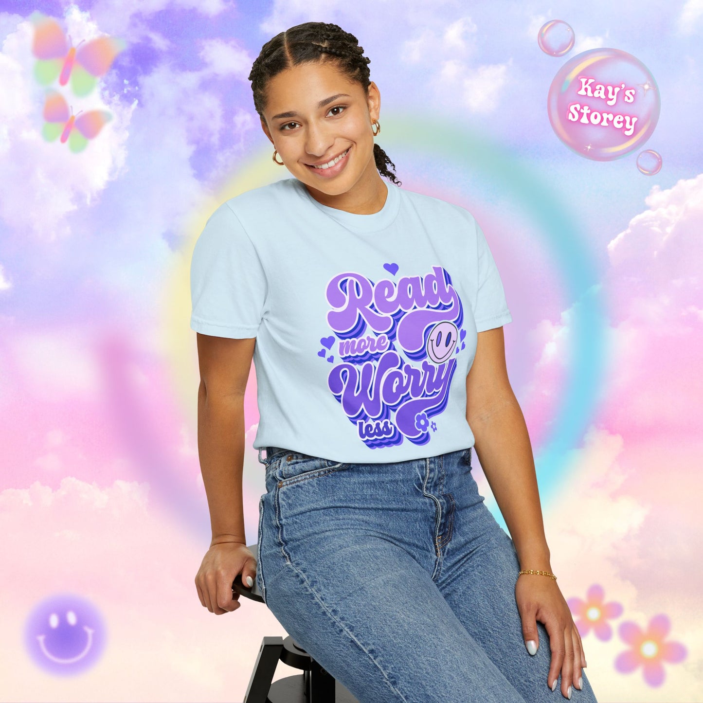 Read More, Worry Less Comfort Colors T-Shirt