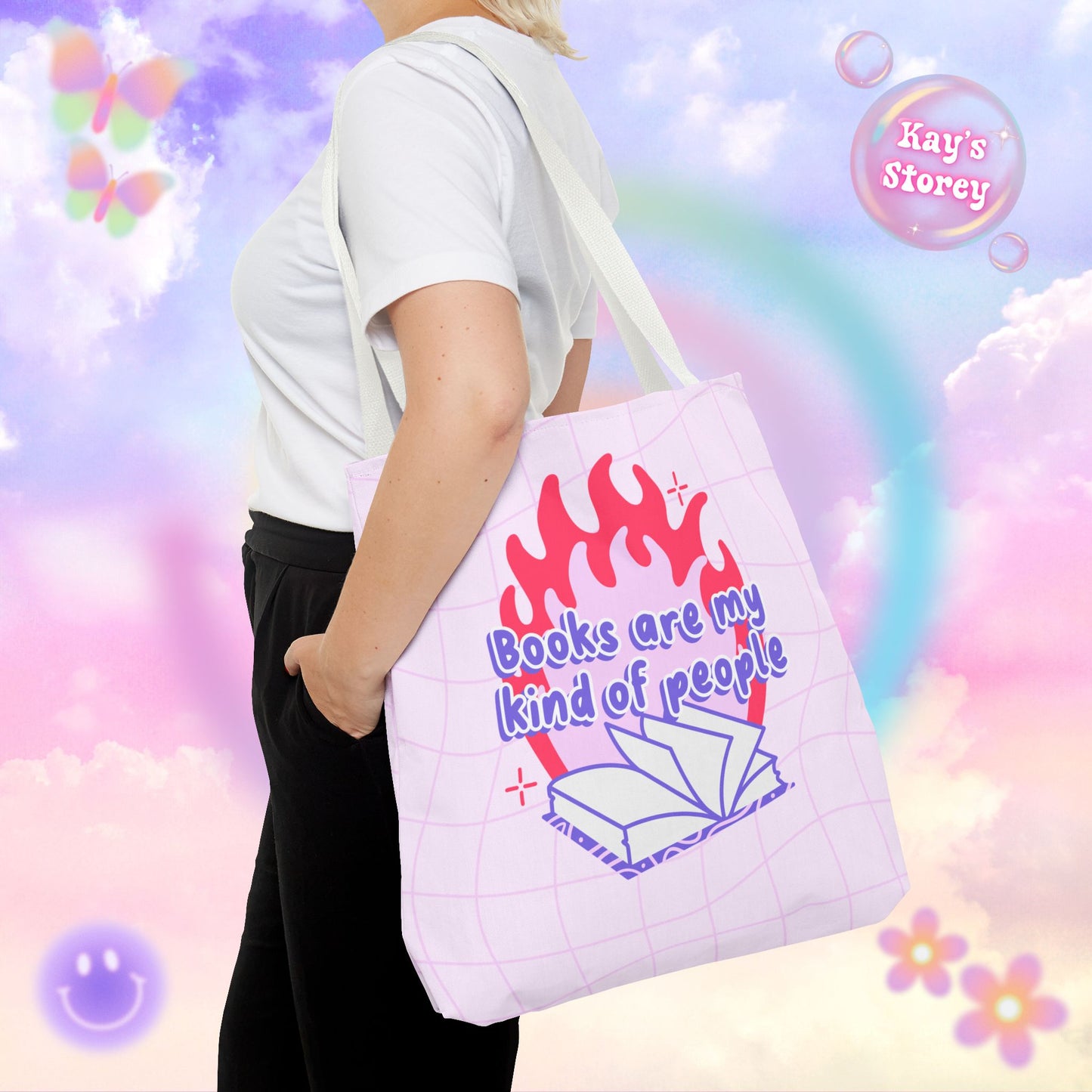 Books are my Kind of People Tote Bag