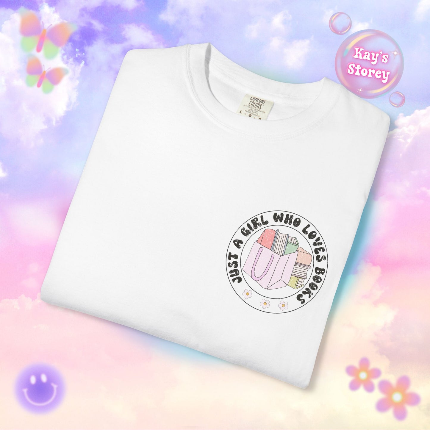 Just A Girl Who Loves Books Comfort Colors T-Shirt