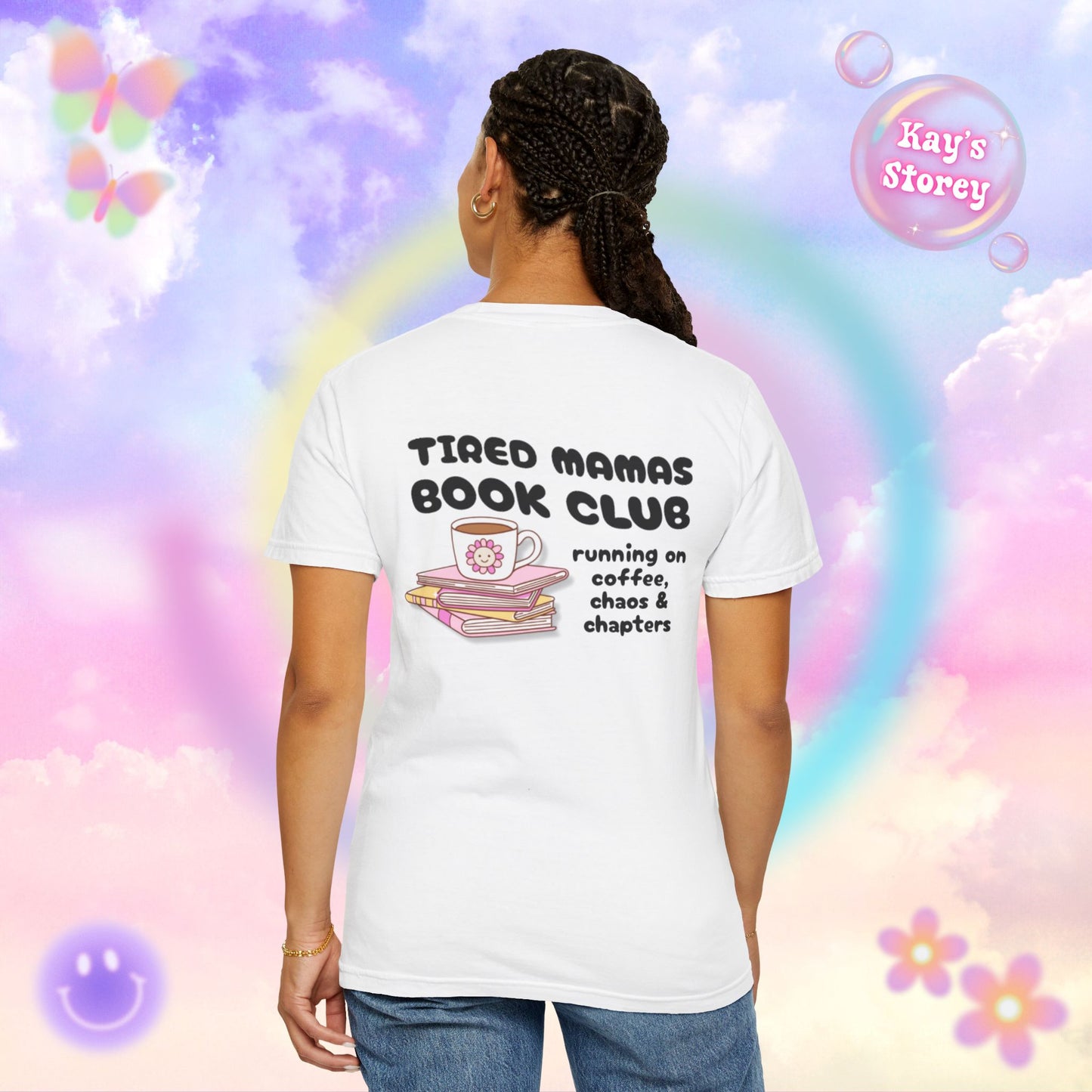 Tired Mamas Book Club Comfort Colors T-Shirt