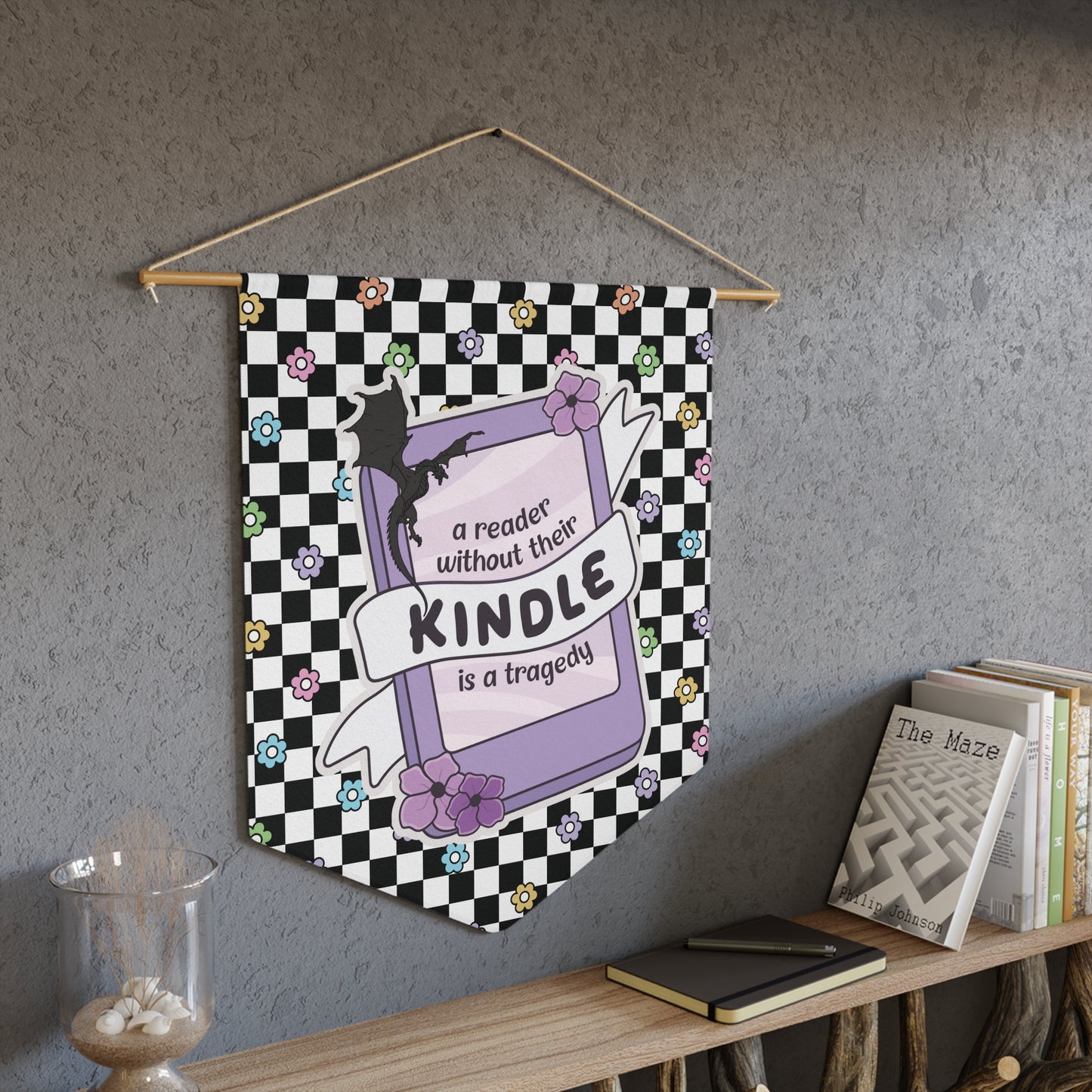 Reader Without Their Kindle Pennant