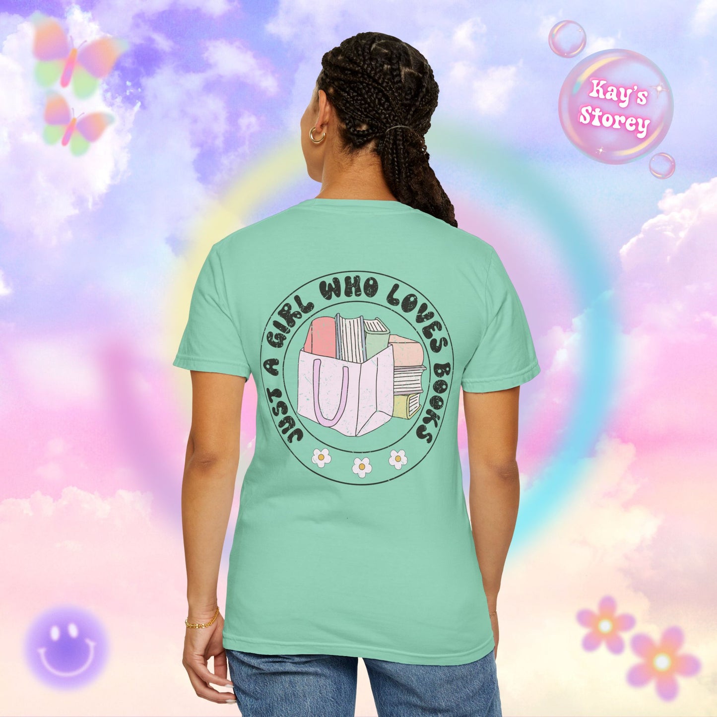 Just A Girl Who Loves Books Comfort Colors T-Shirt