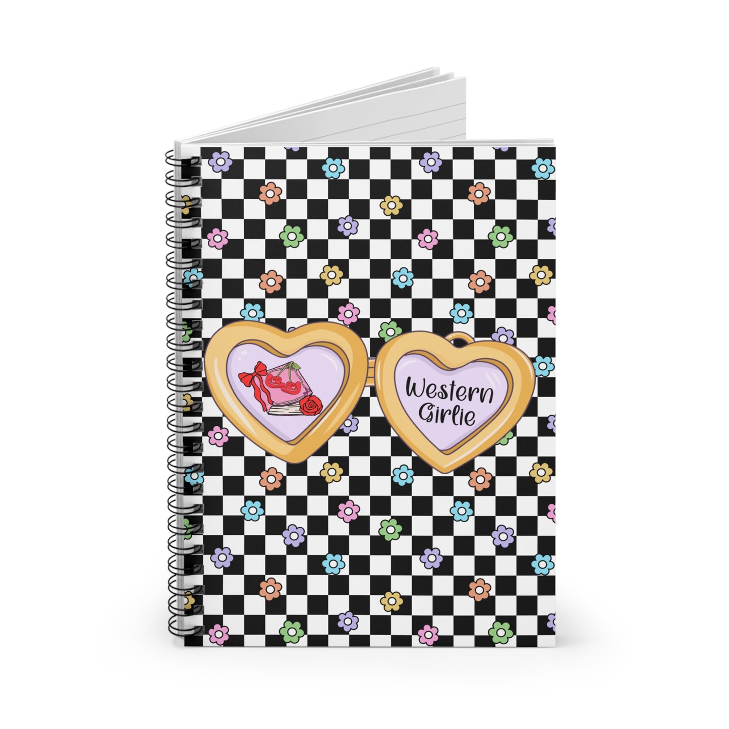 Western Girlie Spiral Notebook - Ruled Line