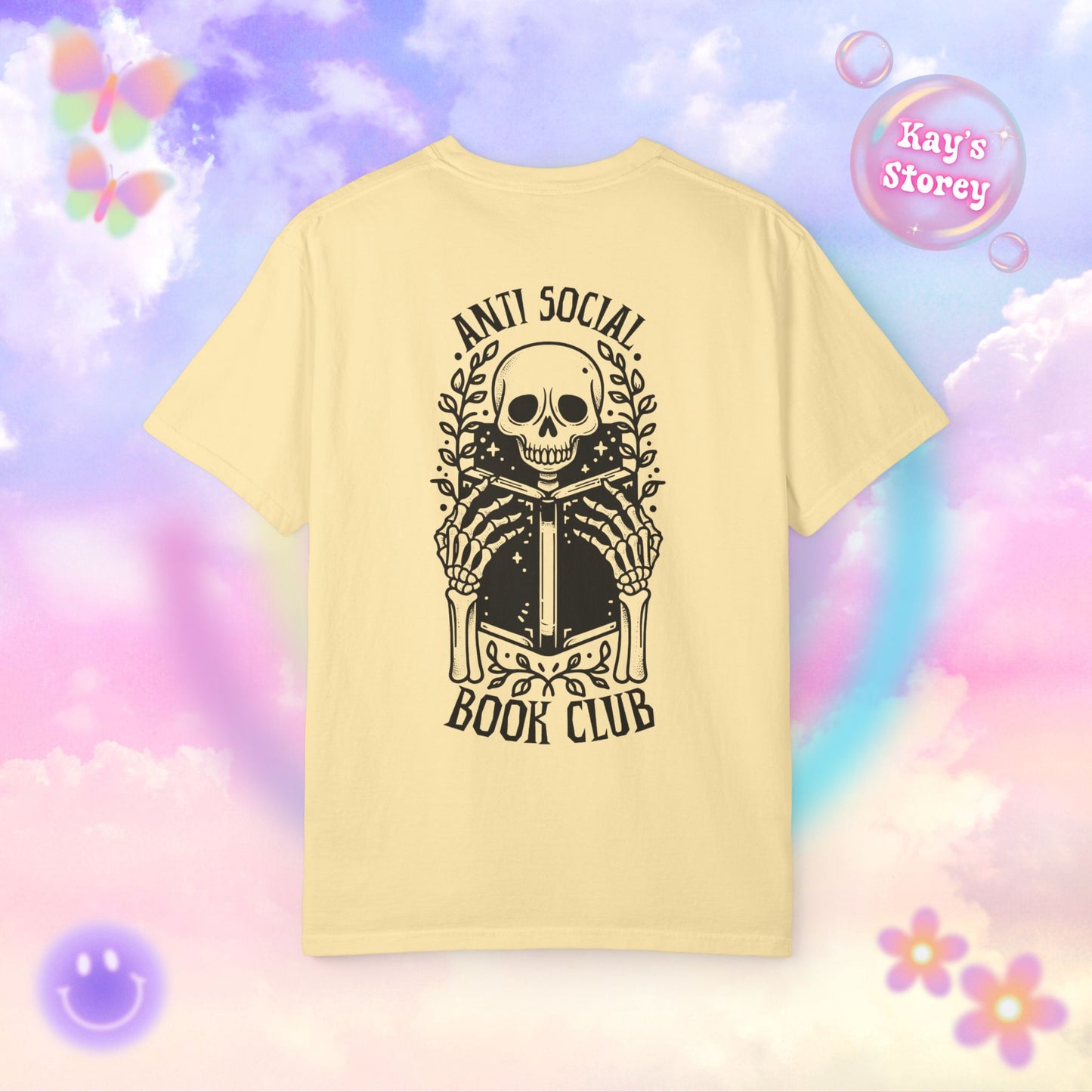 Skeleton Anti Social Comfort Colors T-Shirt
